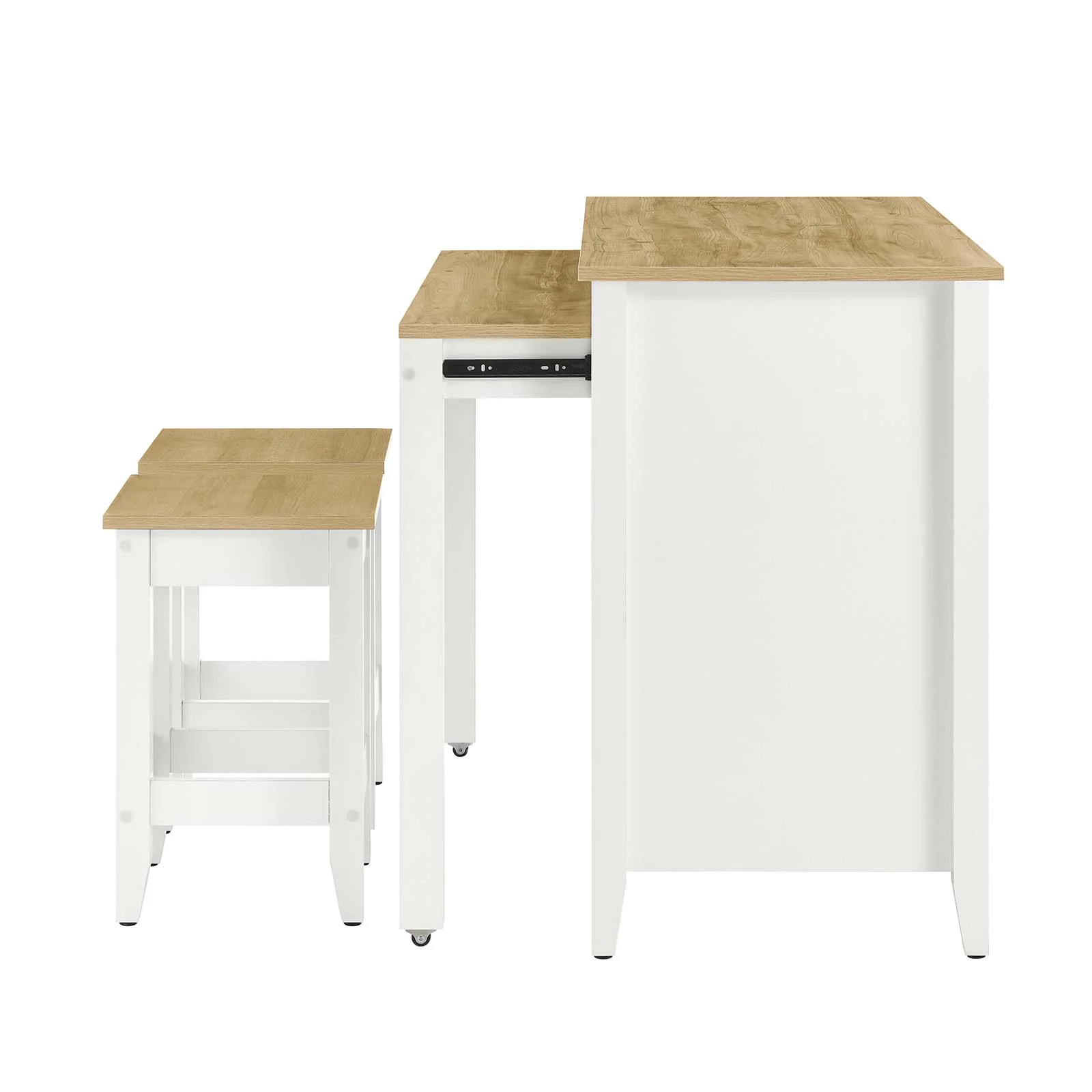 Farmstead 3-Piece Kitchen Island and Stool Set By Modway - EEI-6895 - Image 6
