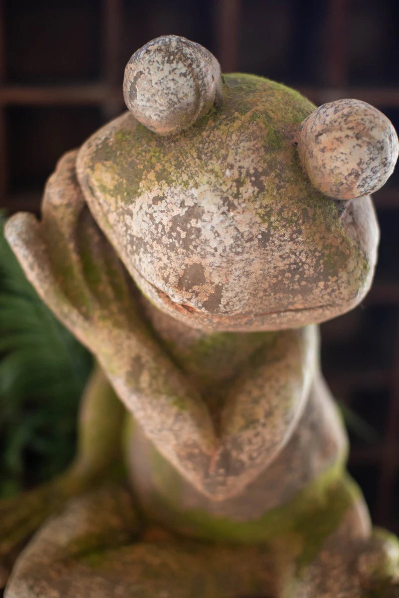 Faux Concrete Frog - Large By Kalalou - Image 2