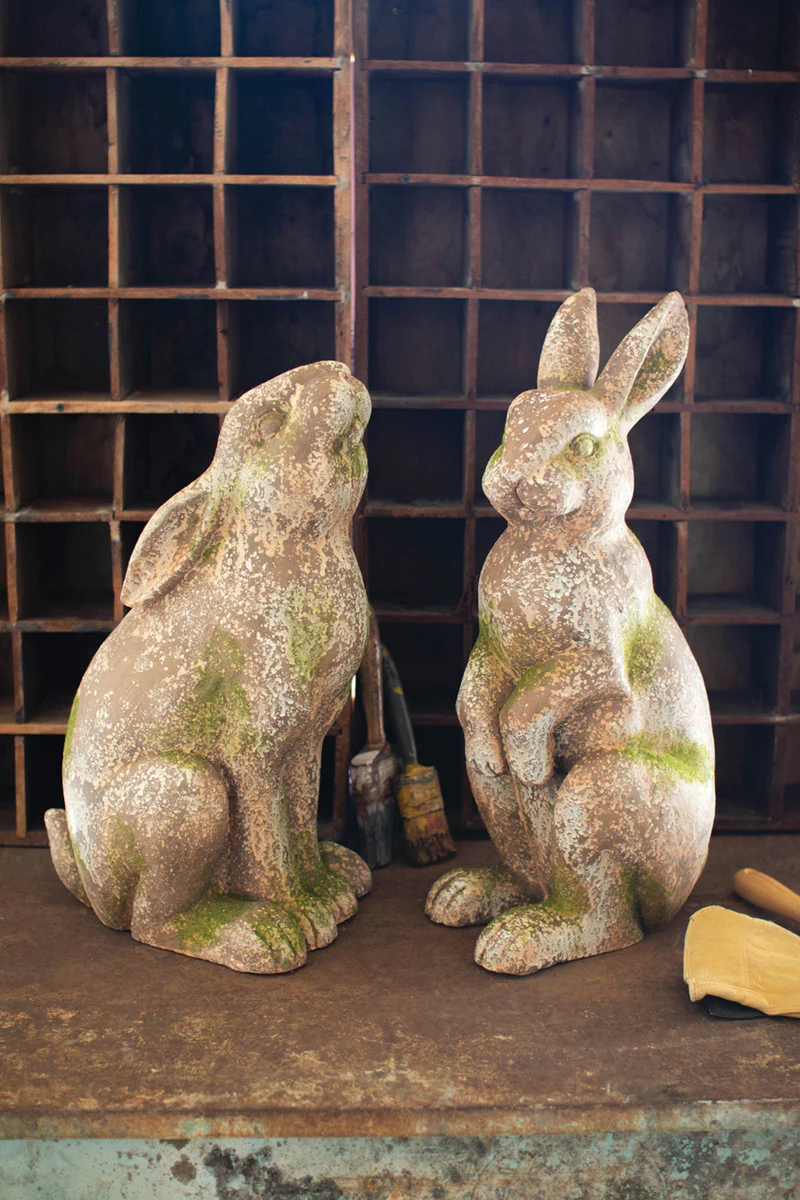 Faux Concrete Rabbit - Head Up By Kalalou - Image 3