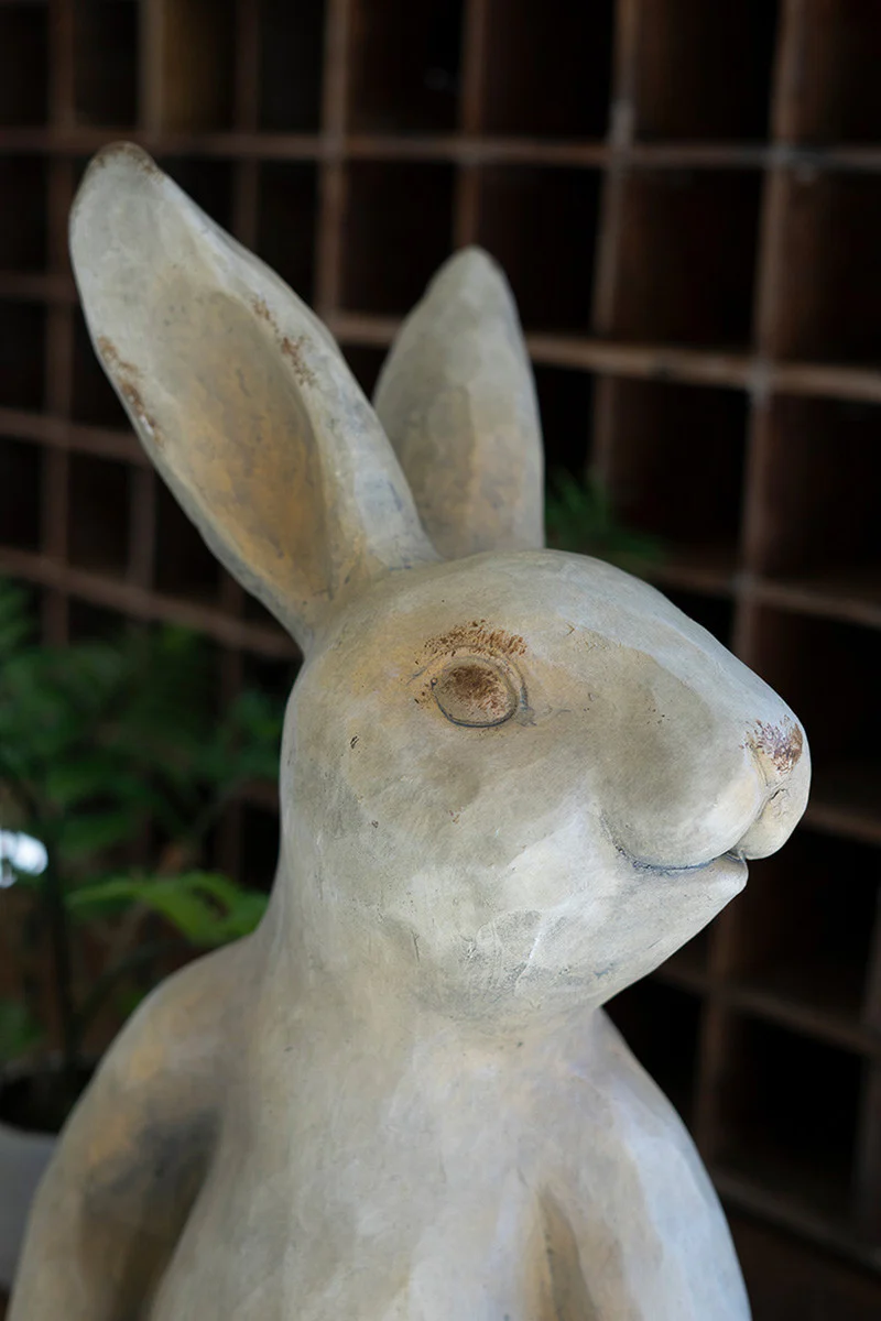 Faux Concrete Rabbit Shelf Sitter By Kalalou - Image 2