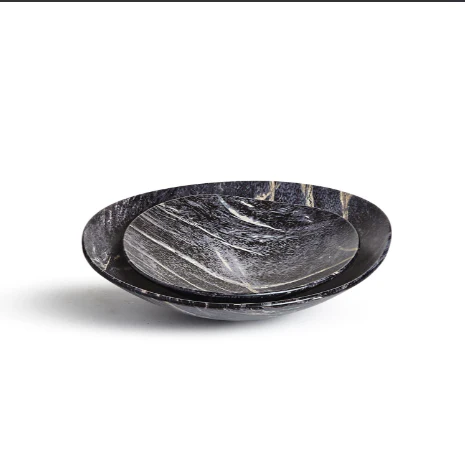 Faux Wood Bowl Set Of 4 By Tozai Home - Image 4