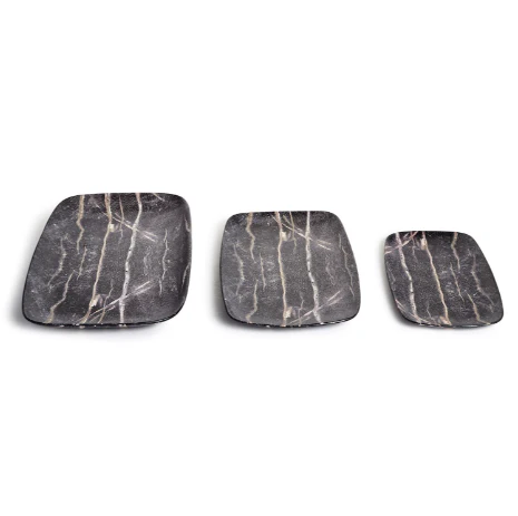 Faux Wood Platter Set Of 6 By Tozai Home - Image 3