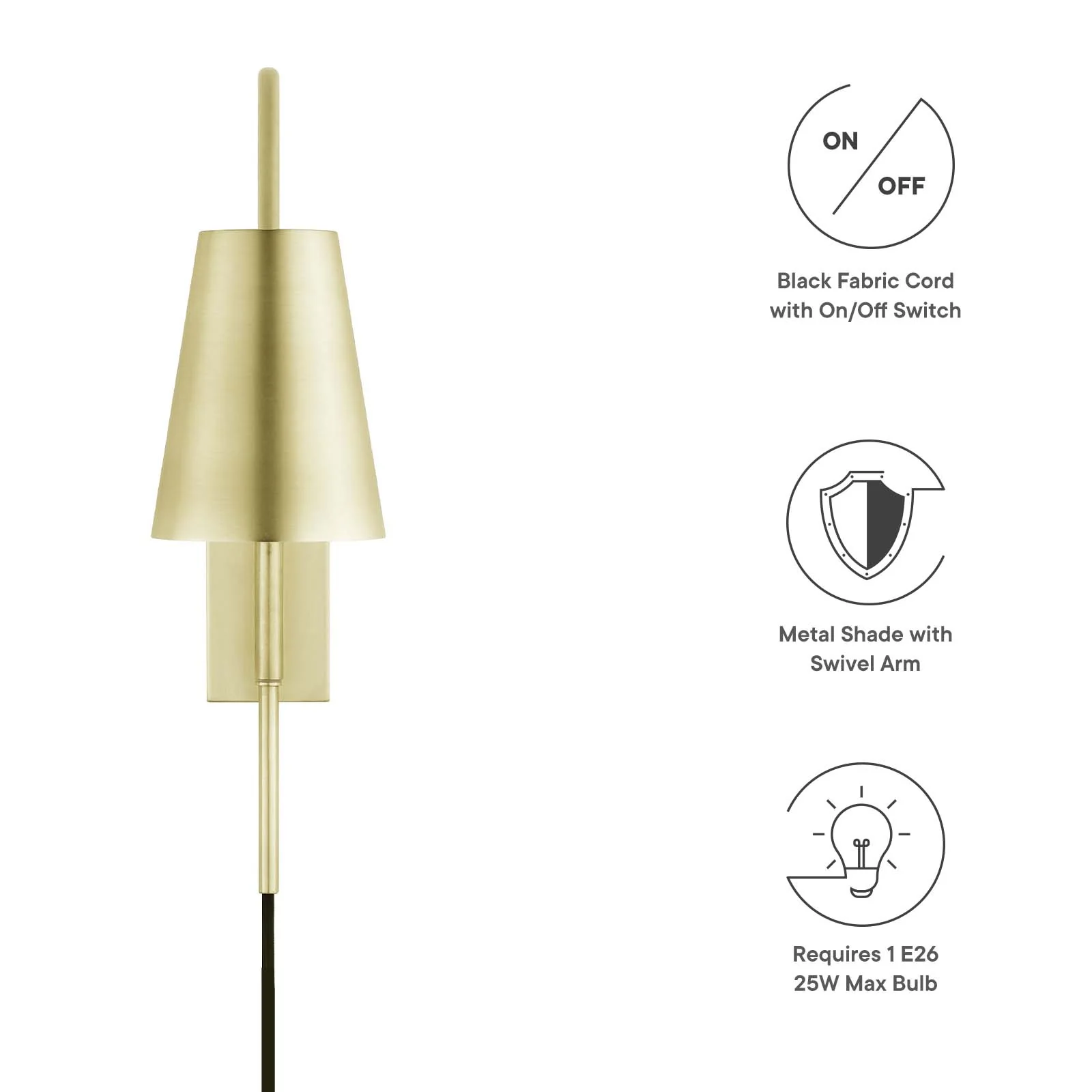Faye Metal Wall Sconce By Modway - EEI-6532 - Image 16