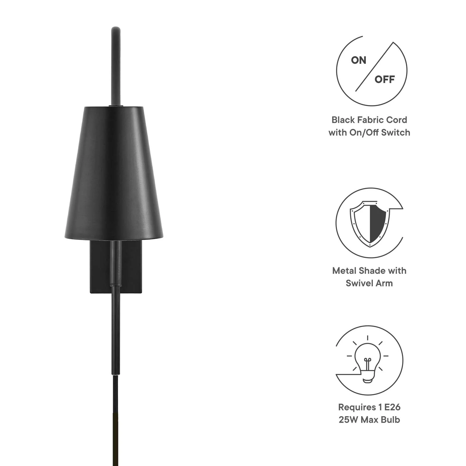 Faye Metal Wall Sconce By Modway - EEI-6532 - Image 8