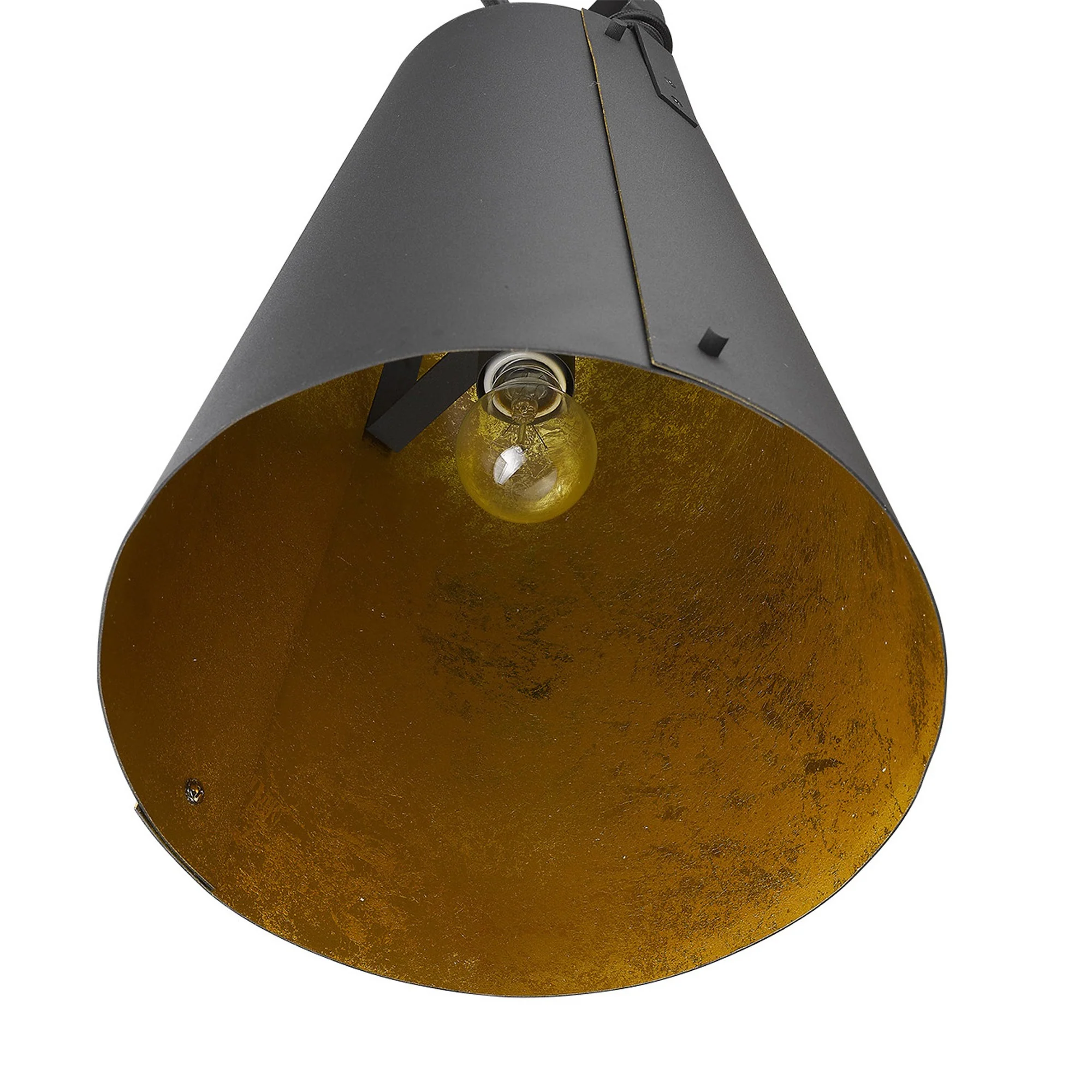 Faza 1-Light Matte Black Pendant By Homeroots - Image 4