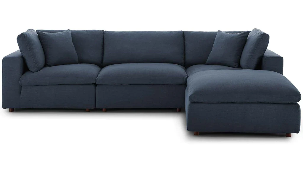 Feather 3 Seater Sectional Sofa With Ottoman By Modholic - Image 2