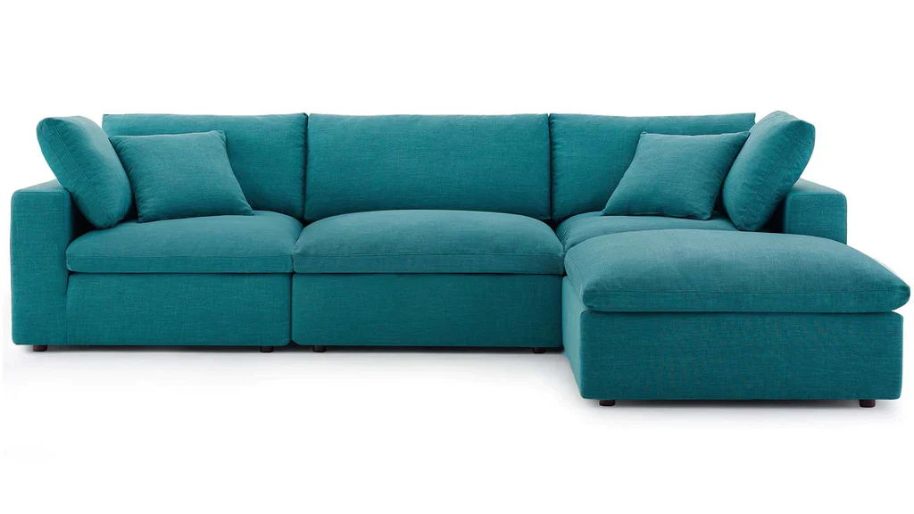 Feather 3 Seater Sectional Sofa With Ottoman By Modholic - Image 6