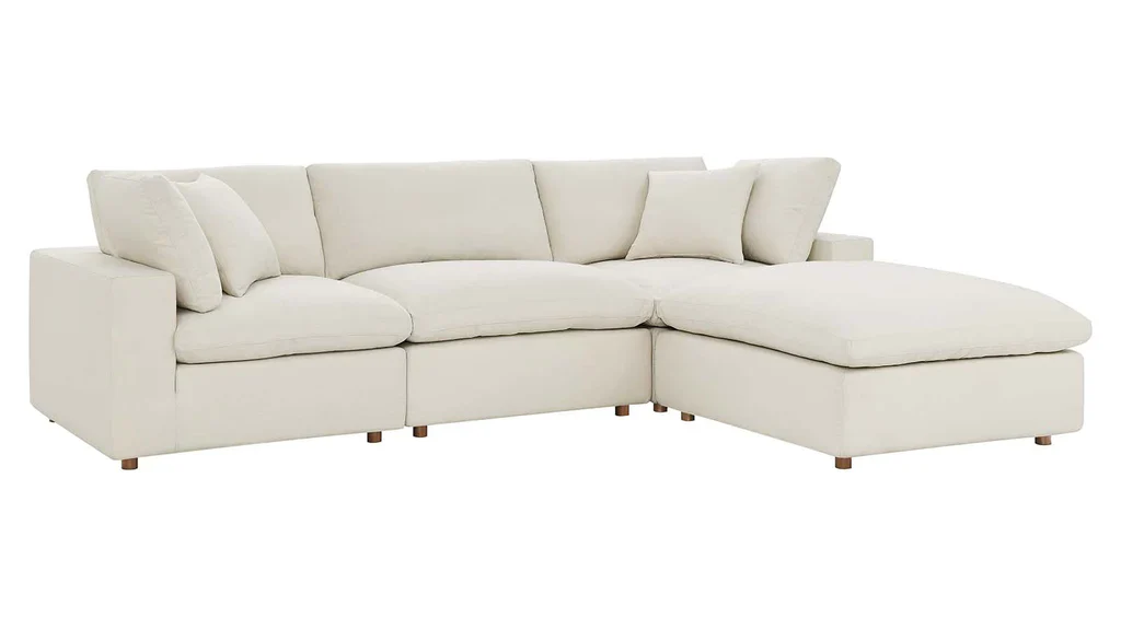 Feather 3 Seater Sectional Sofa With Ottoman By Modholic - Image 7