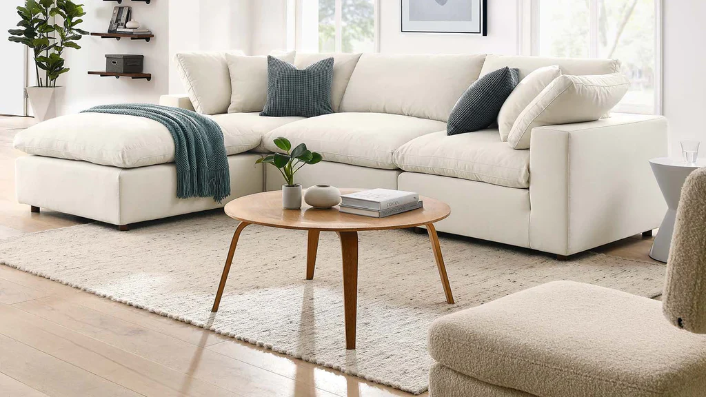 Feather 3 Seater Sectional Sofa With Ottoman By Modholic - Image 8