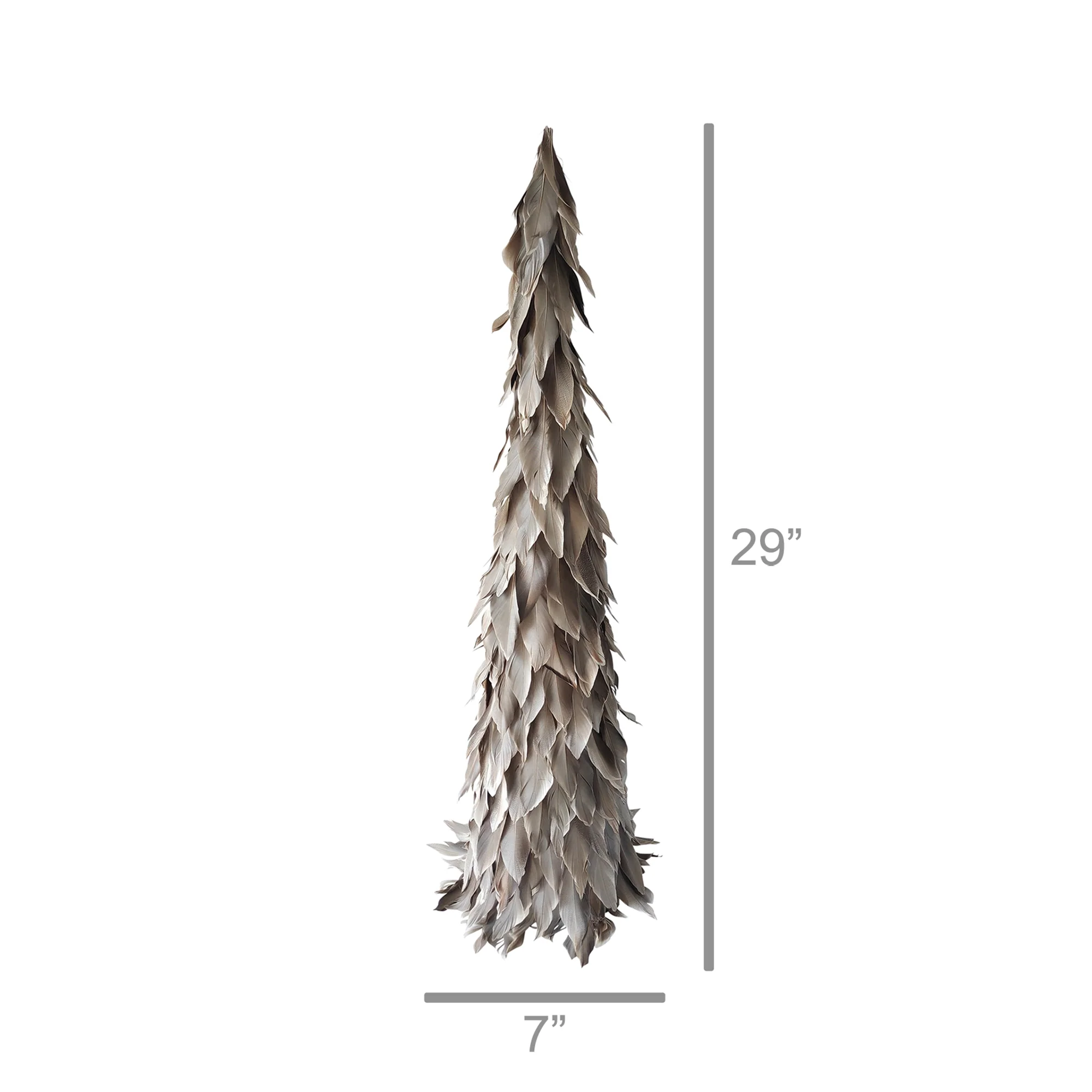 Feather Tree, Grey - Large By HomArt - Image 2