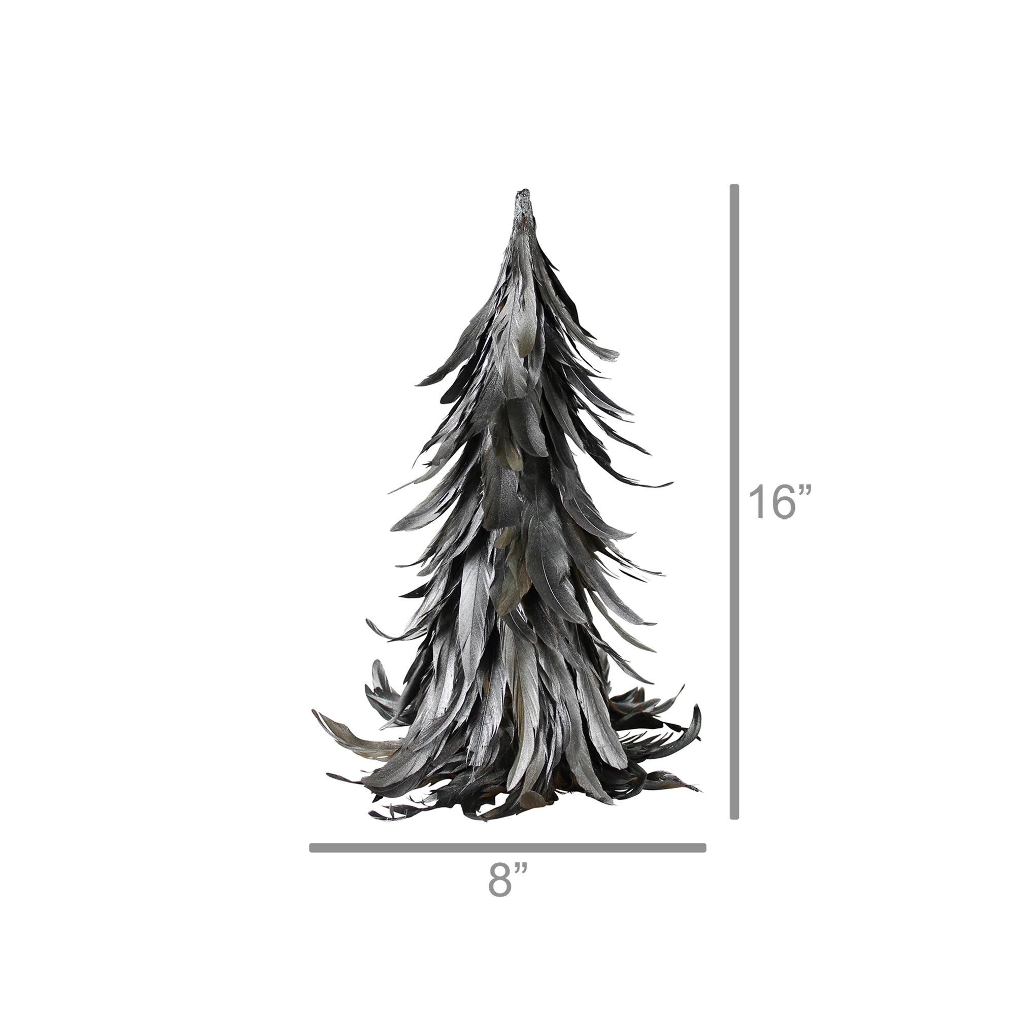Feather Tree, Silver - Small Set Of 2 By HomArt - Image 3