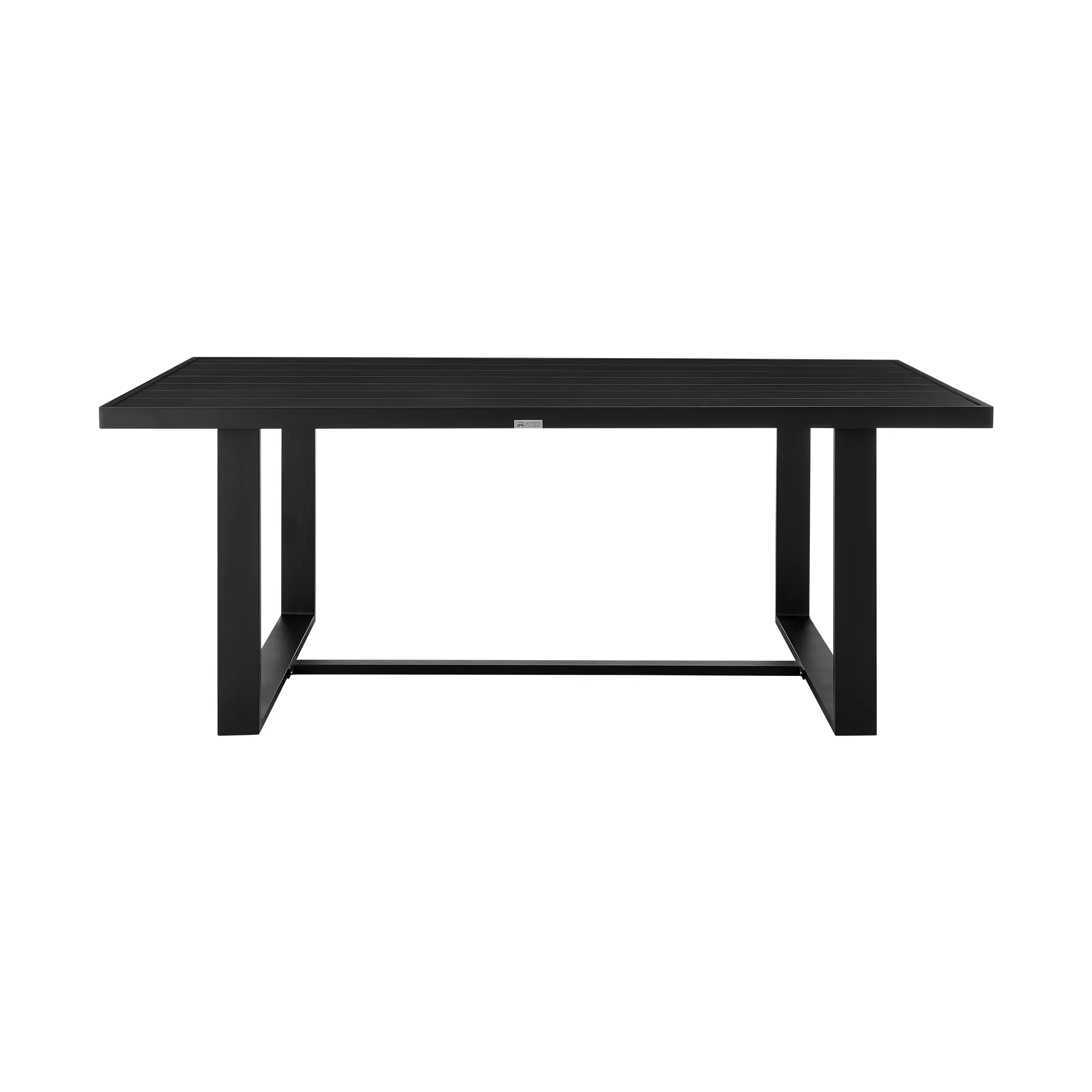 Felicia Outdoor Patio 5-Piece Dining Table Set in Aluminum with Grey Rope and Cushions By Armen Living - Image 5