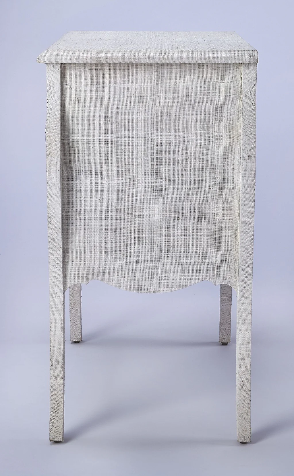 Felicia White Raffia Accent Chest By Homeroots - Image 3