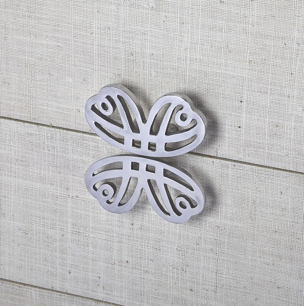 Felicia White Raffia Accent Chest By Homeroots - Image 4