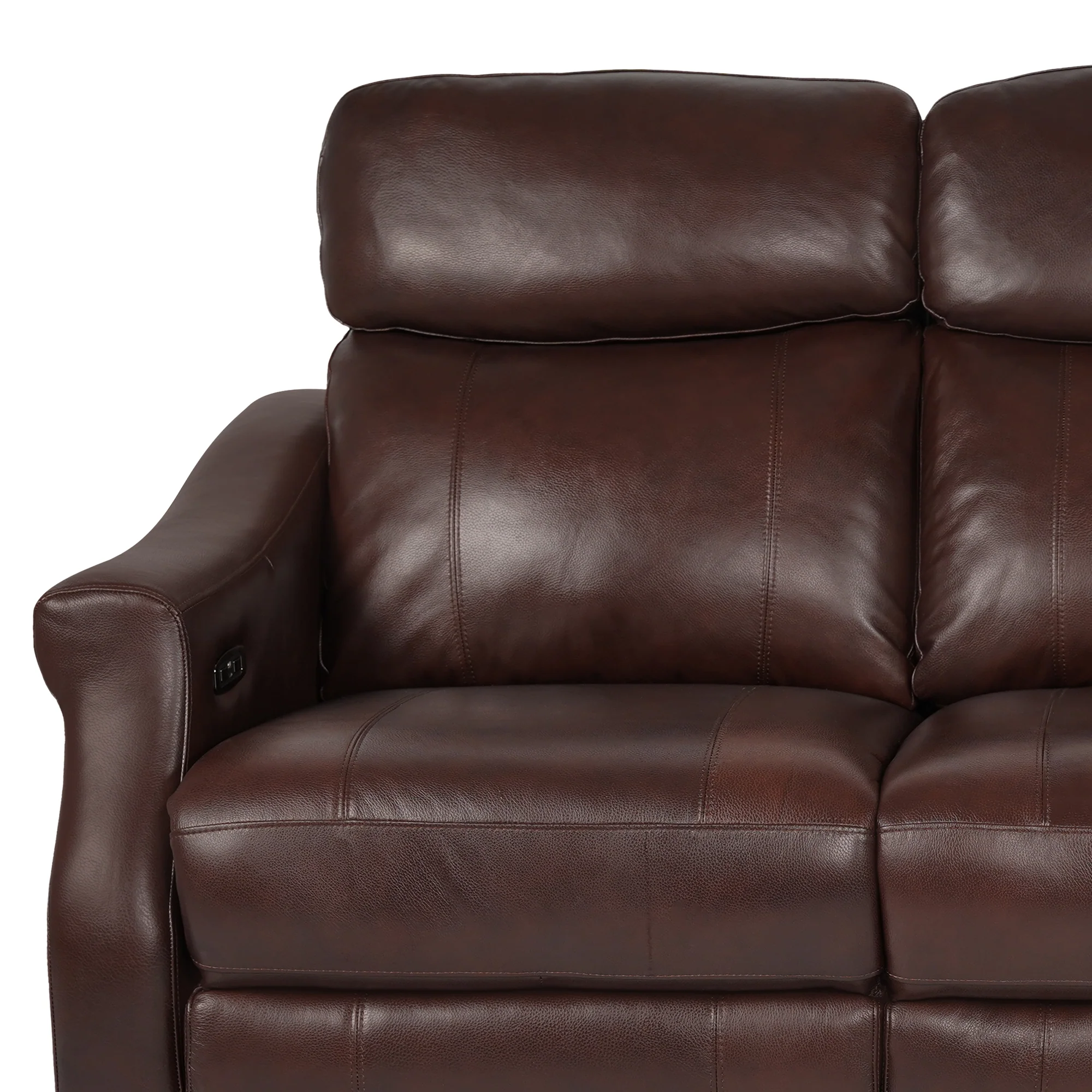 Felicity 84" Zero Gravity Power Reclining Sofa in Chocolate Leather By Armen Living - Image 11