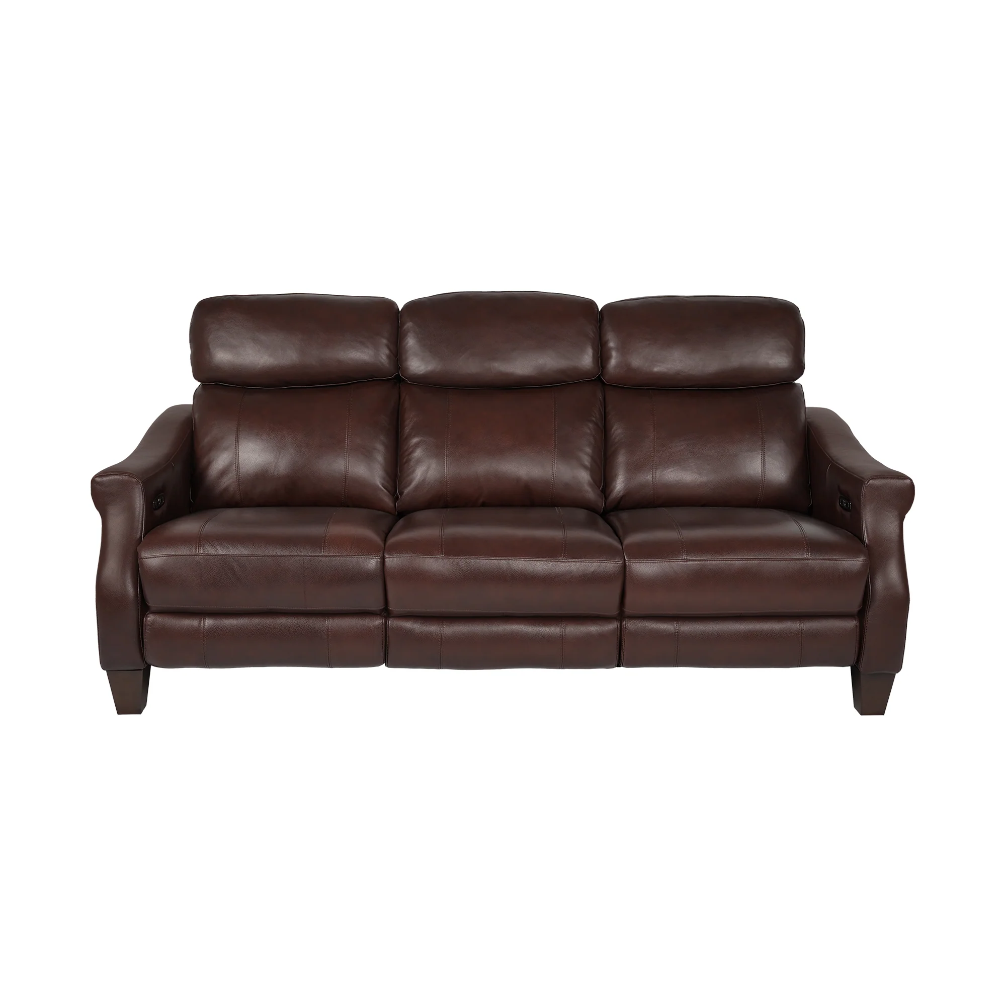 Felicity 84" Zero Gravity Power Reclining Sofa in Chocolate Leather By Armen Living - Image 2