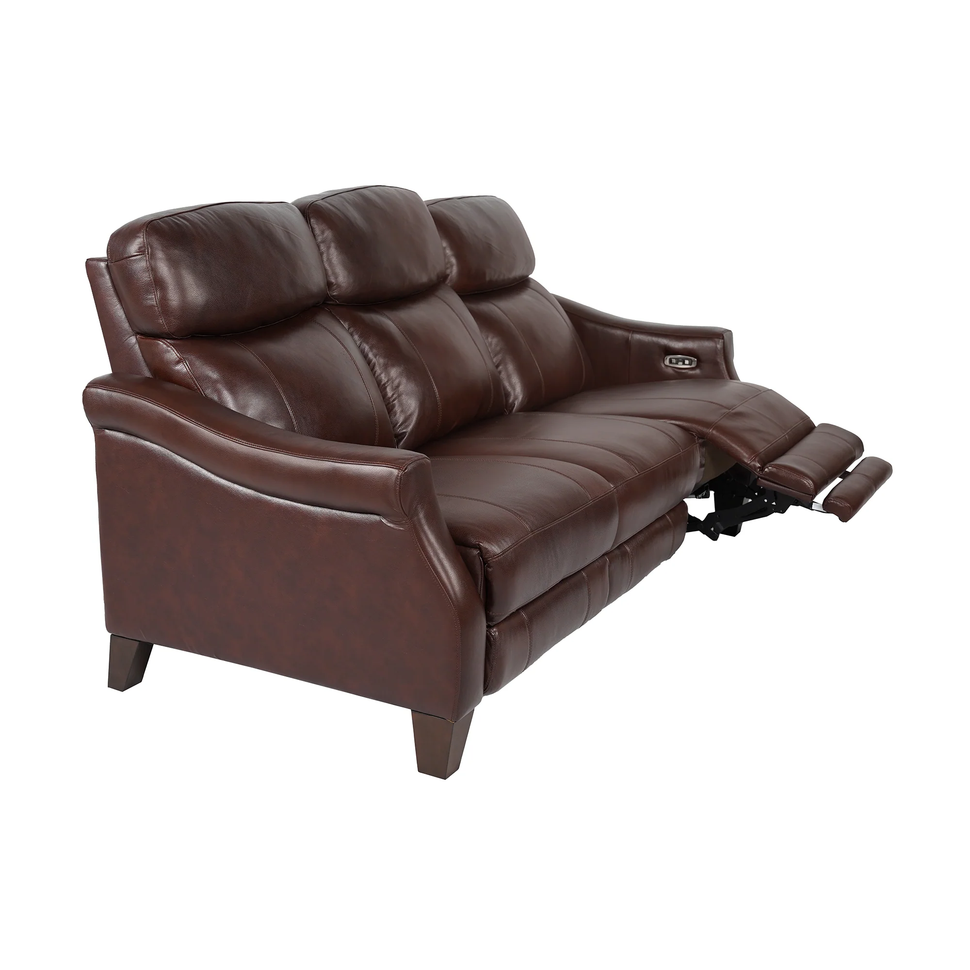 Felicity 84" Zero Gravity Power Reclining Sofa in Chocolate Leather By Armen Living - Image 4
