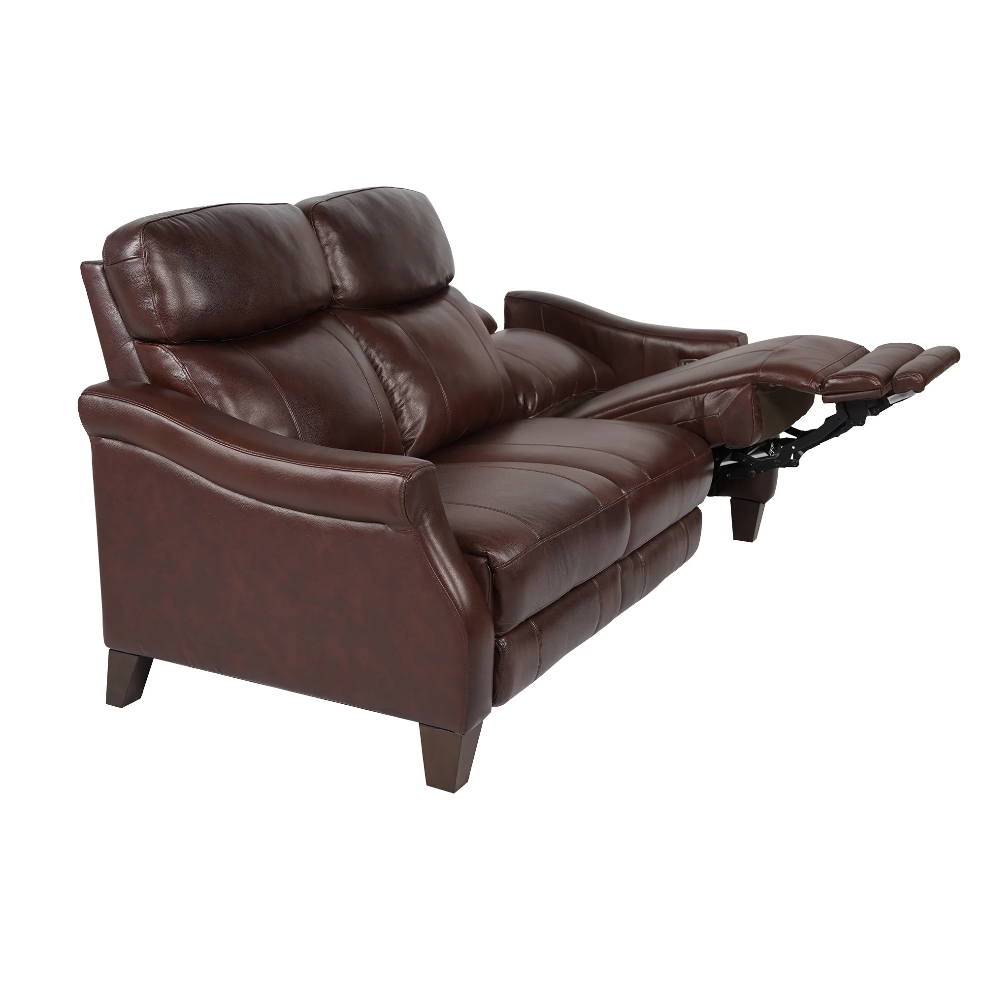 Felicity 84" Zero Gravity Power Reclining Sofa in Chocolate Leather By Armen Living - Image 5