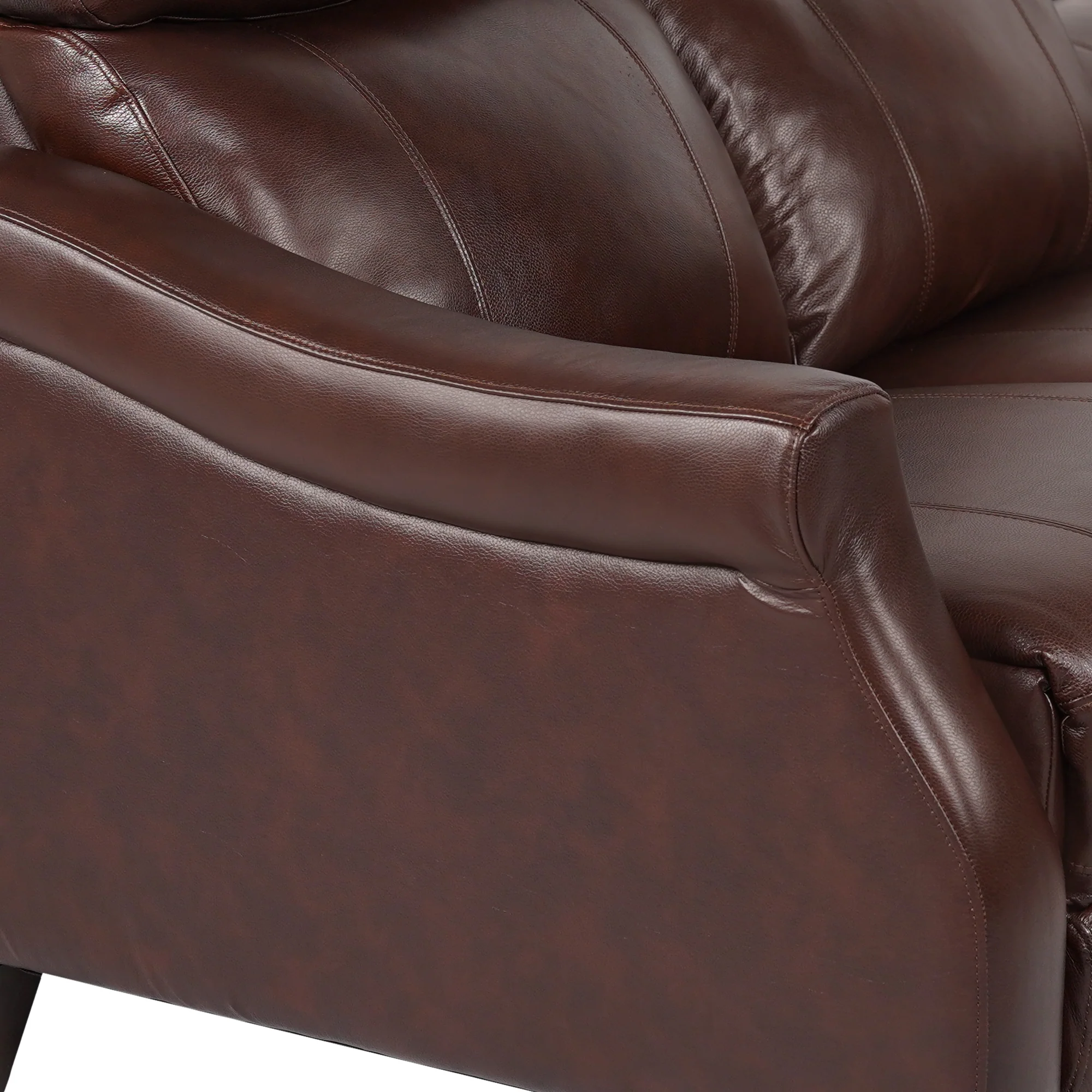Felicity 84" Zero Gravity Power Reclining Sofa in Chocolate Leather By Armen Living - Image 8