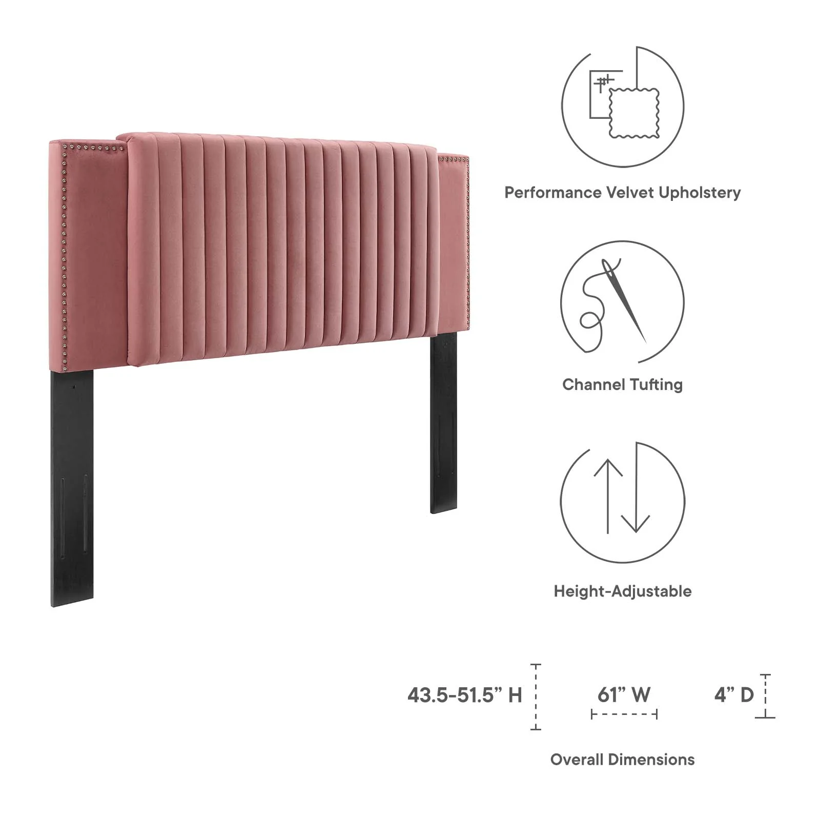 Felicity Channel Tufted Performance Velvet Full/Queen Headboard By Modway - MOD-6662 - Image 13