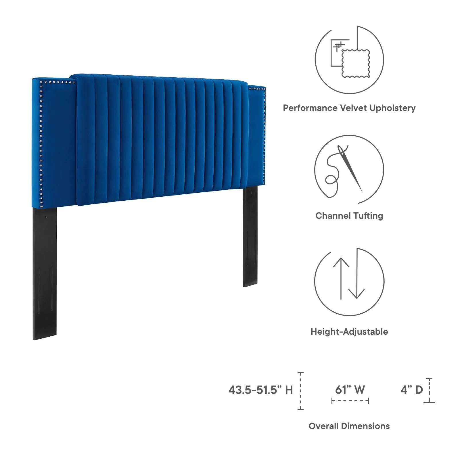 Felicity Channel Tufted Performance Velvet Full/Queen Headboard By Modway - MOD-6662 - Image 21