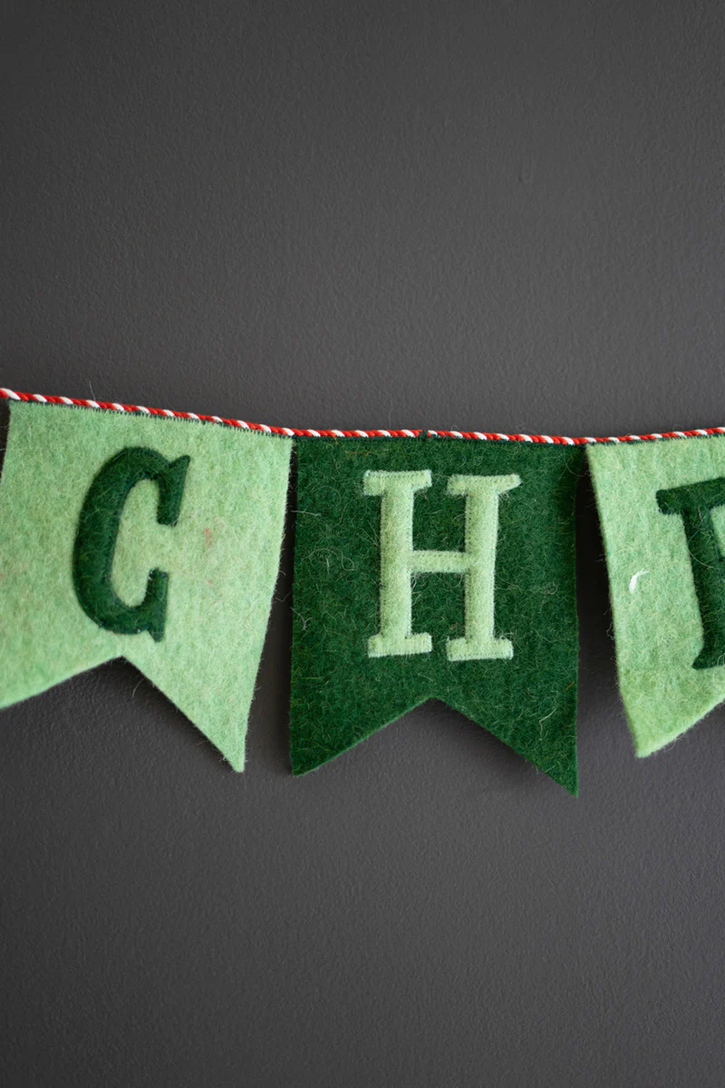 Felt Merry Christmas Garland (Min 2) By Kalalou - Image 2