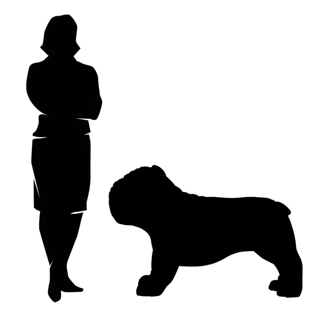 Fiberglass Bulldog MD Indore Sculpture, Black By Gold Leaf Design Group - Image 2