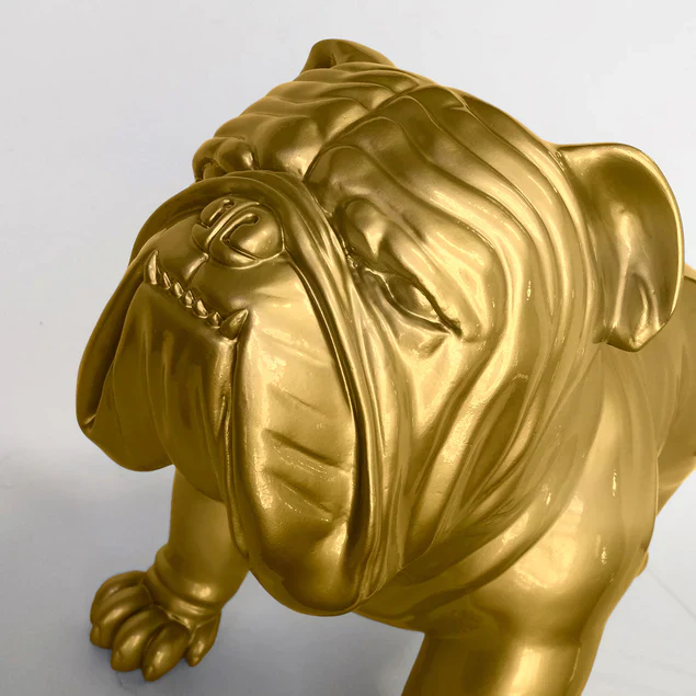 FiberglassBulldog MD Sculpture, Gold By Gold Leaf Design Group - Image 2