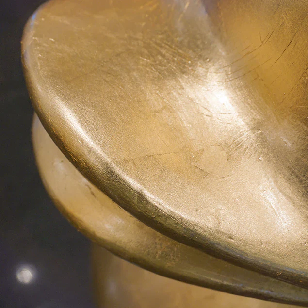 Fiberglass Duck Indore Sculpture, Gold Leaf By Gold Leaf Design Group - Image 3
