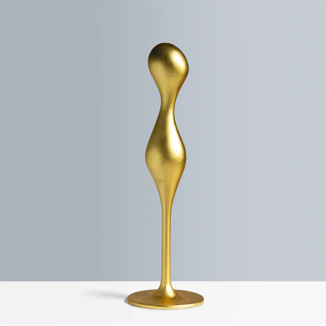 Fiberglass Ghost Sculpture 51"H Gold By Gold Leaf Design Group - Image 6