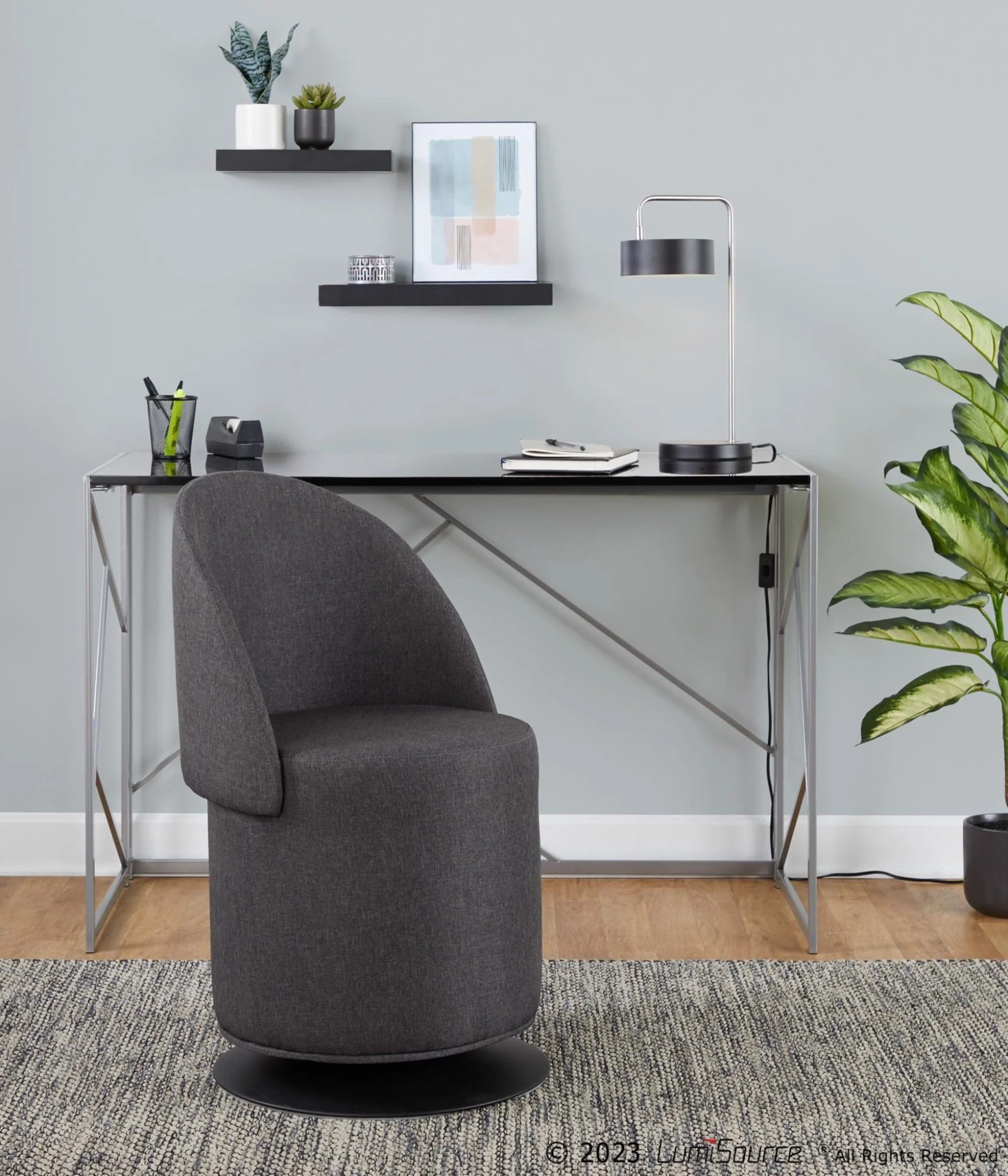 Finch Chair By LumiSource - CH-FINCH BKCHAR - Image 2
