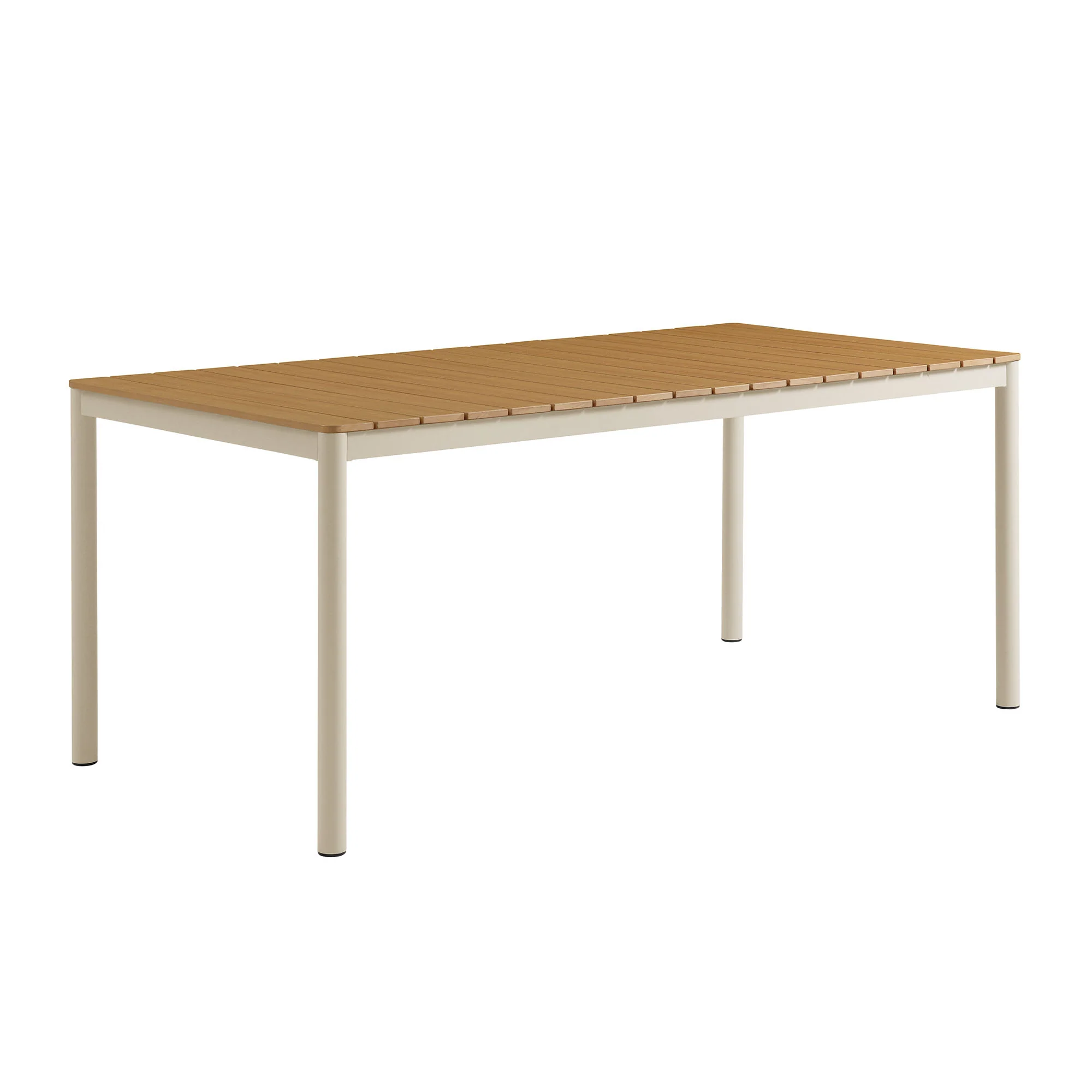 Finn 71" Outdoor Patio Aluminum Dining Table with Faux Wood Top by Modway - Image 2
