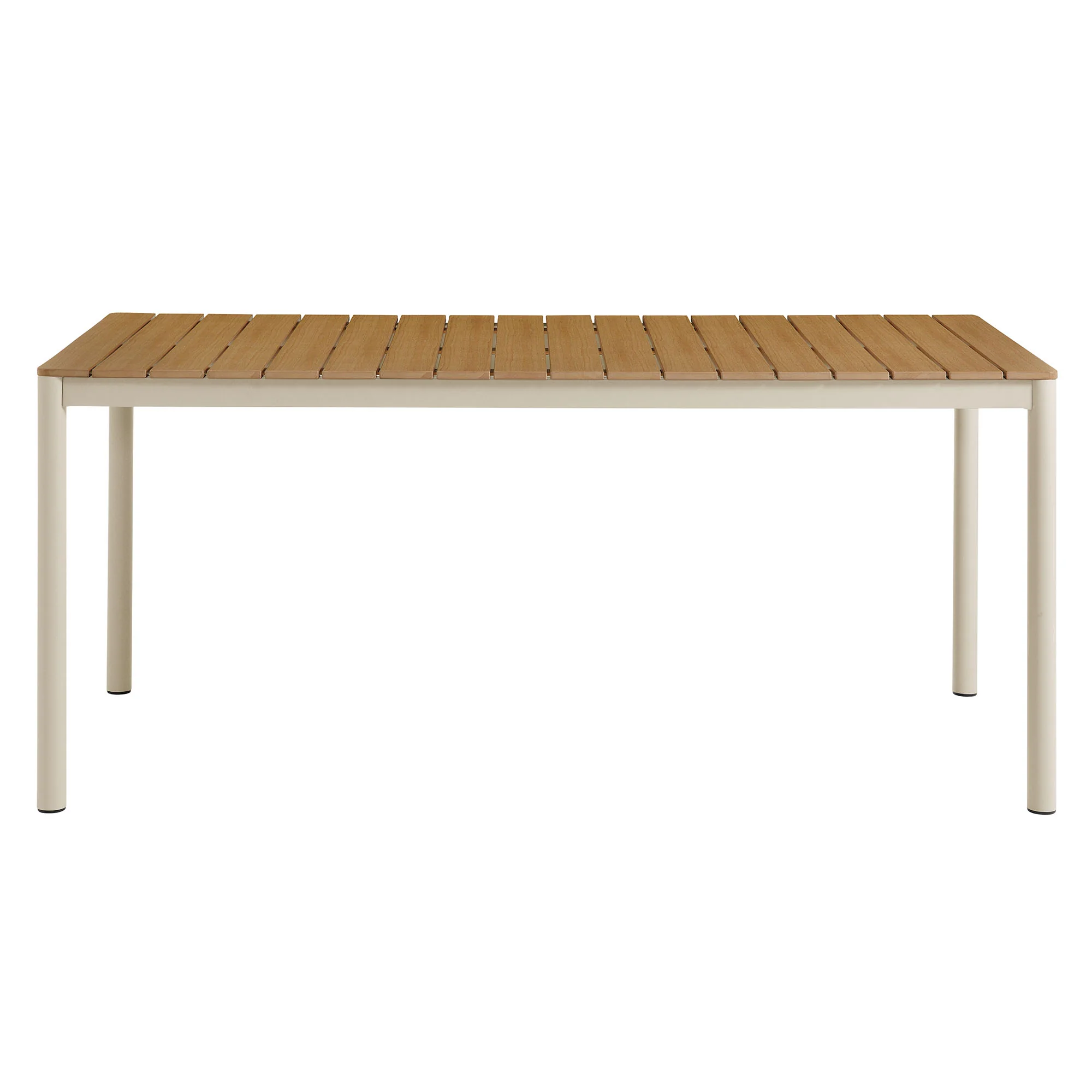 Finn 71" Outdoor Patio Aluminum Dining Table with Faux Wood Top by Modway - Image 4