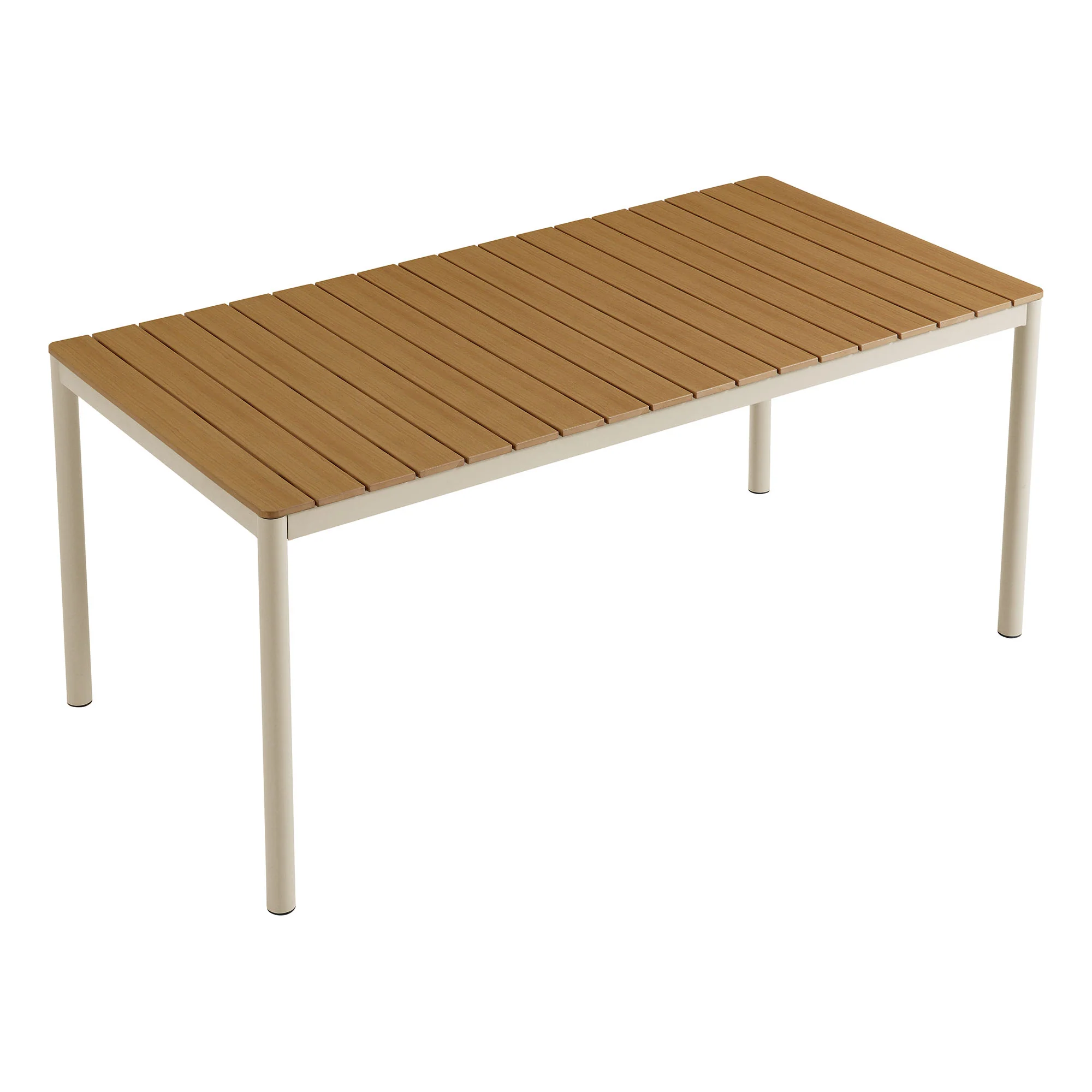 Finn 71" Outdoor Patio Aluminum Dining Table with Faux Wood Top by Modway - Image 5