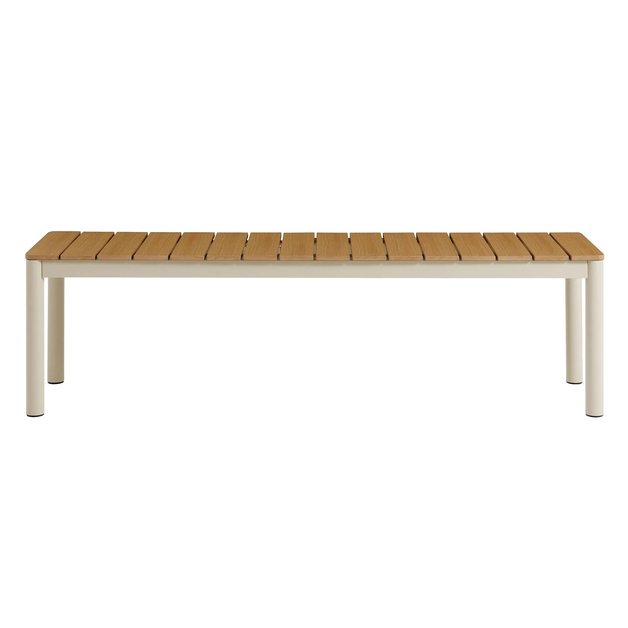 Finn Outdoor Patio Aluminum Bench with Faux Wood Top by Modway - Image 4