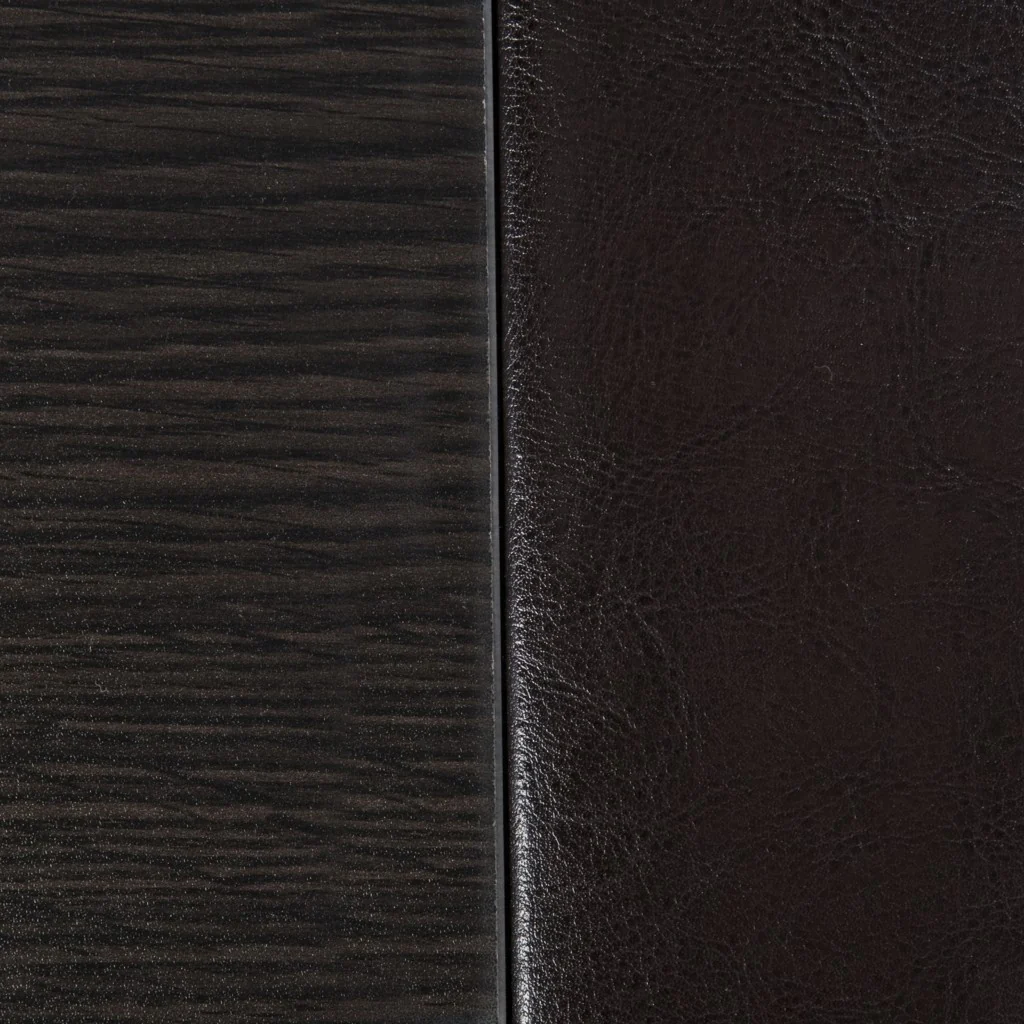 Five Piece Dark Brown Faux Leather Coffee Table and Storage Ottoman Set By Homeroots - Image 5