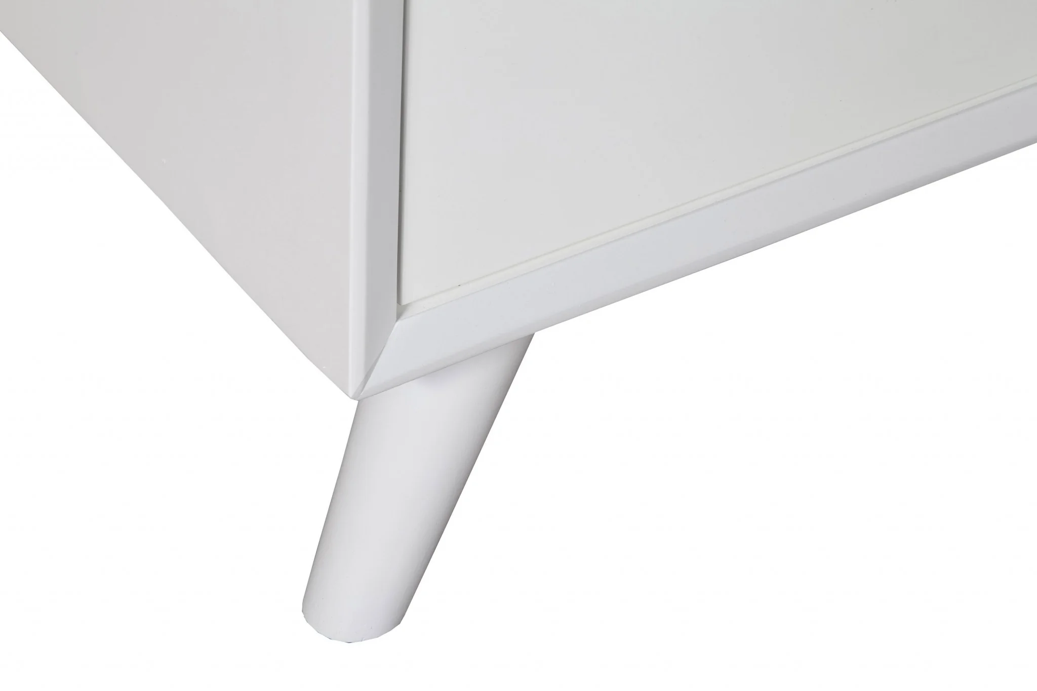 Flair 50" White Mid Century Mod TV Console By Homeroots - Image 2
