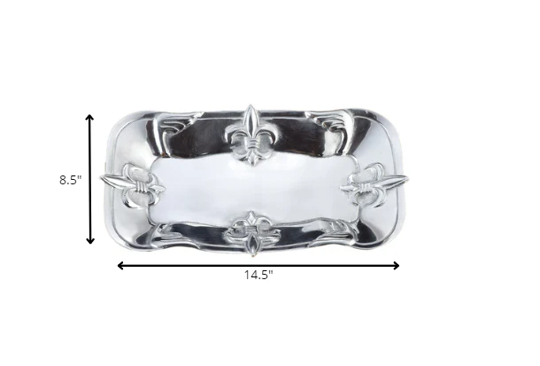 Fleur De Lis Traditional Serving Tray By Homeroots - Image 7