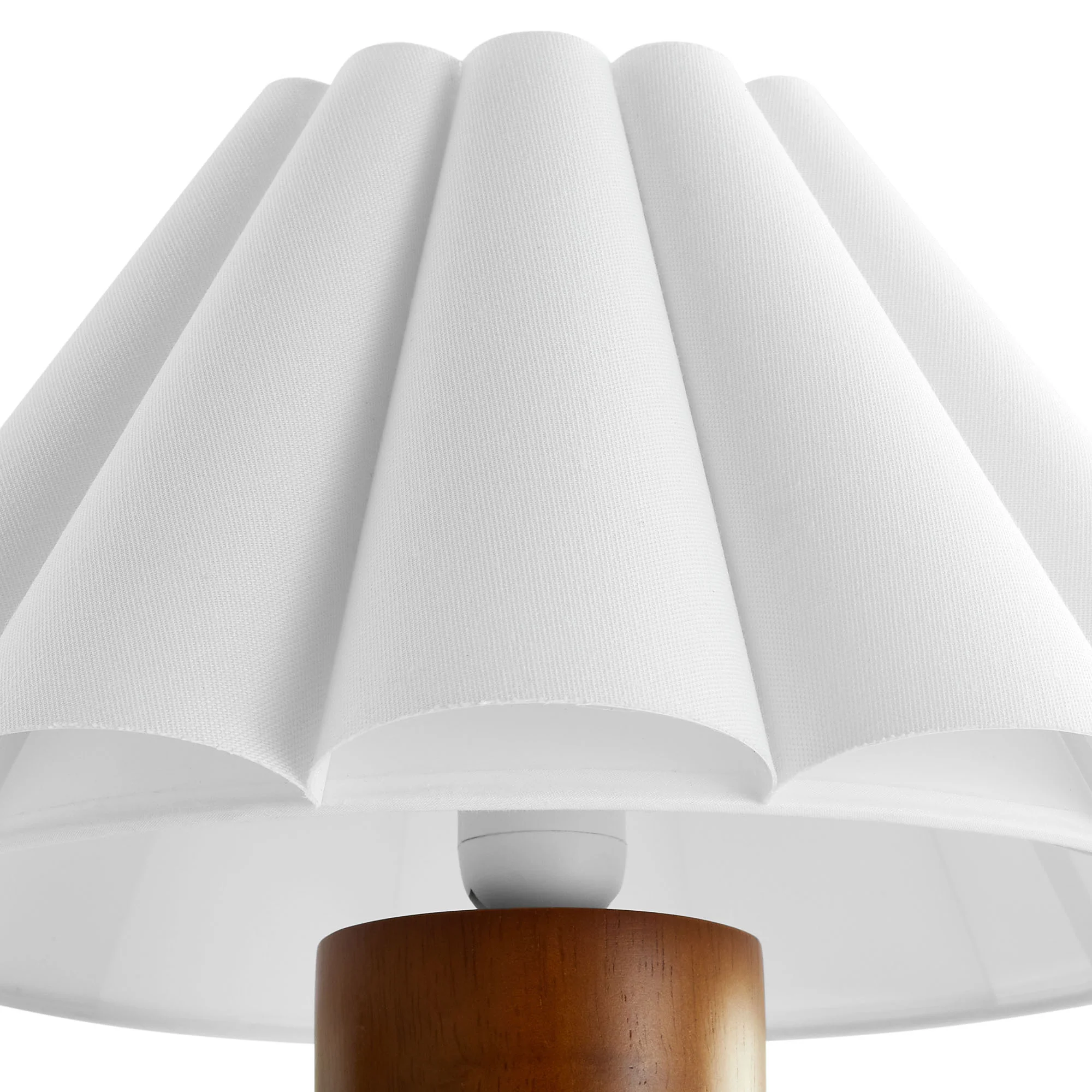Flora Wood Table Lamp With Pleated Petal Shade by Modway - Image 5