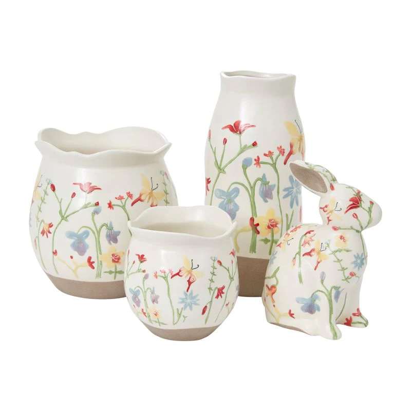 Flower Fields Collection Pot By Accent Decor - Image 2