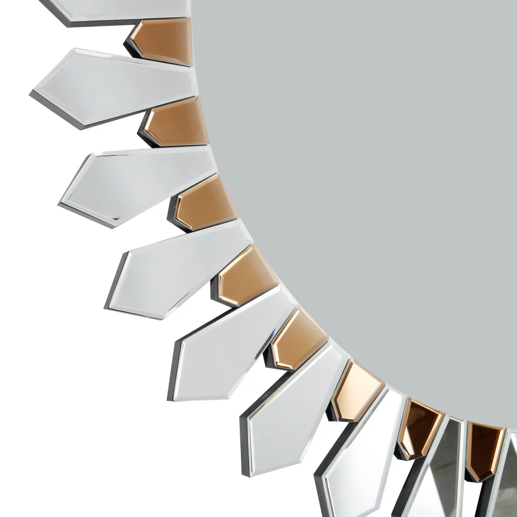 Flower Pedal Wall Mirror By Homeroots - Image 9