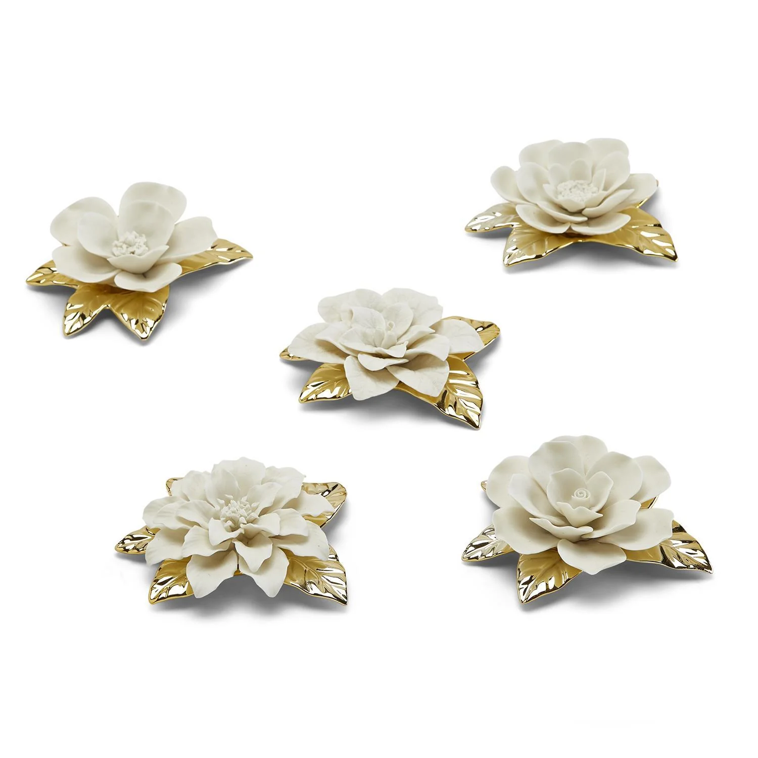 Flowerscape Wall Sculptures Set of 5 By Tozai Home - Image 3