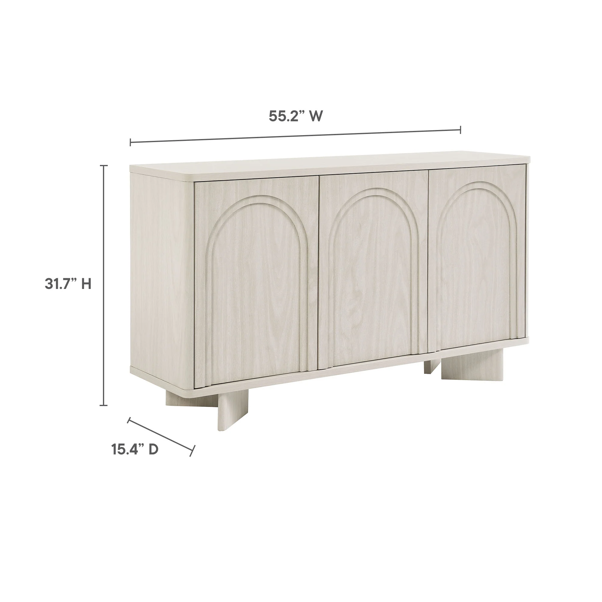 Flux Arched 3-Door Sideboard by Modway - Image 10