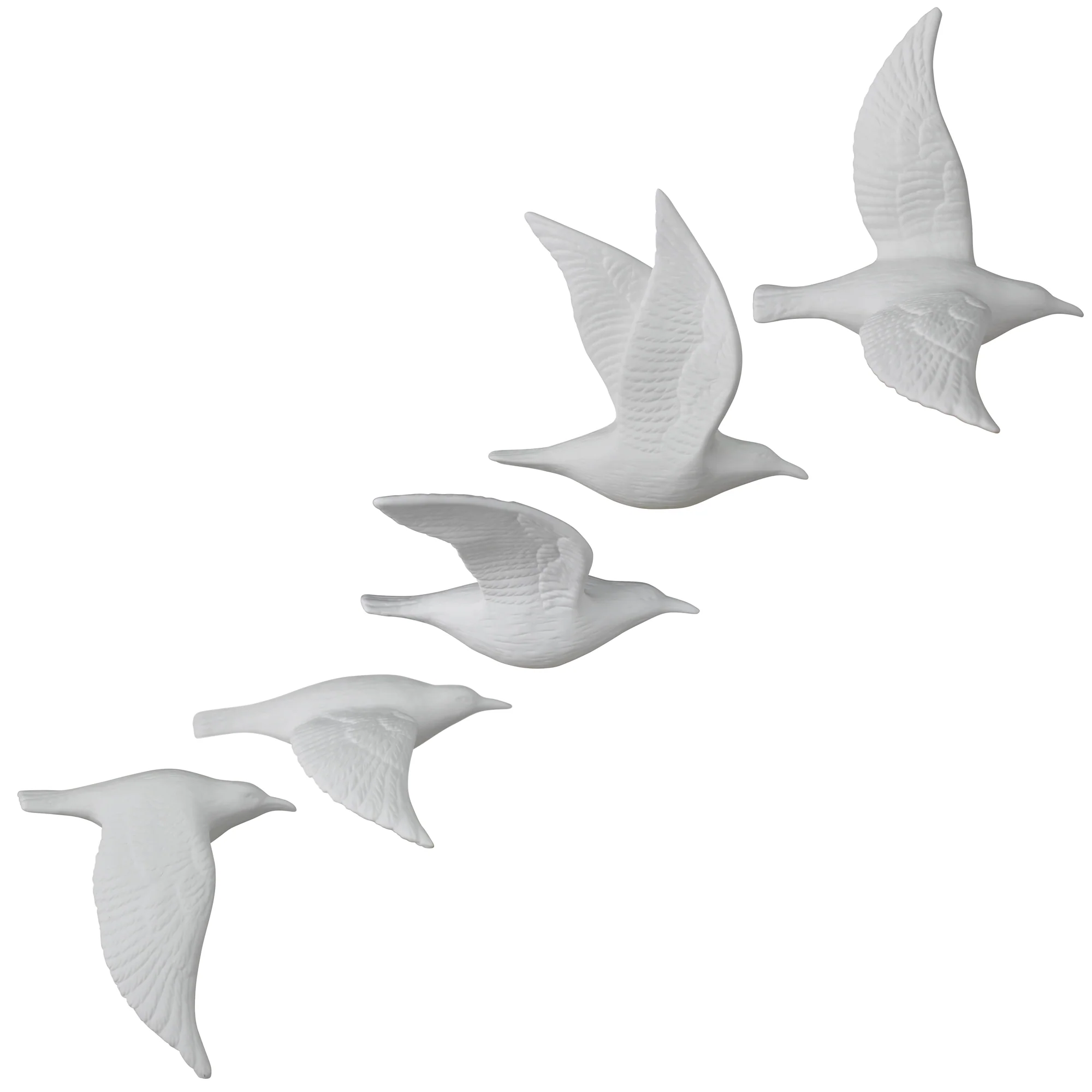 Flying Gulls, Bone China, Matte White - Matte White By HomArt - Image 5