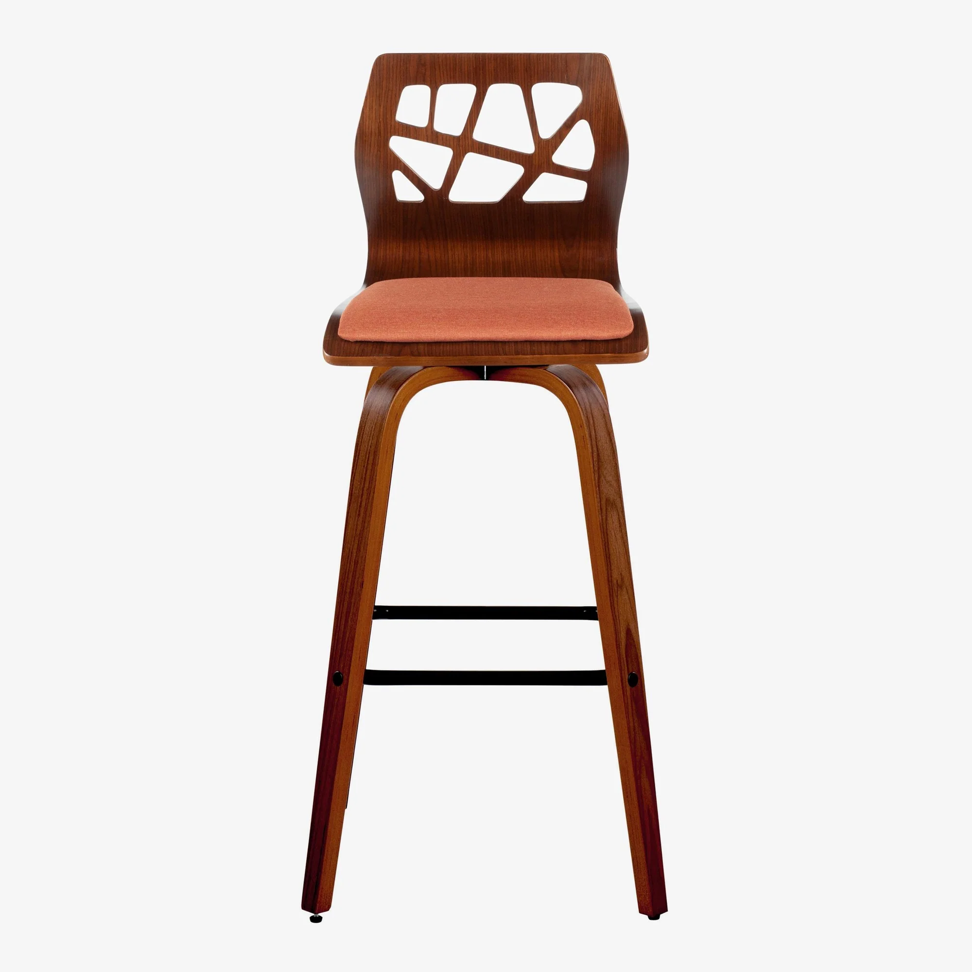 Folia 30" Fixed-Height Barstool - Set of 2 By LumiSource - B30-FOLIAFB-GRTZQ2 LGYLGYLGY2 - Image 19