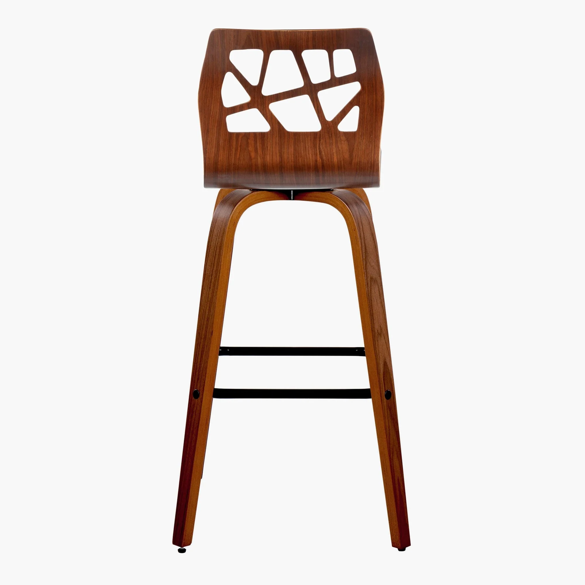 Folia 30" Fixed-Height Barstool - Set of 2 By LumiSource - B30-FOLIAFB-GRTZQ2 LGYLGYLGY2 - Image 21