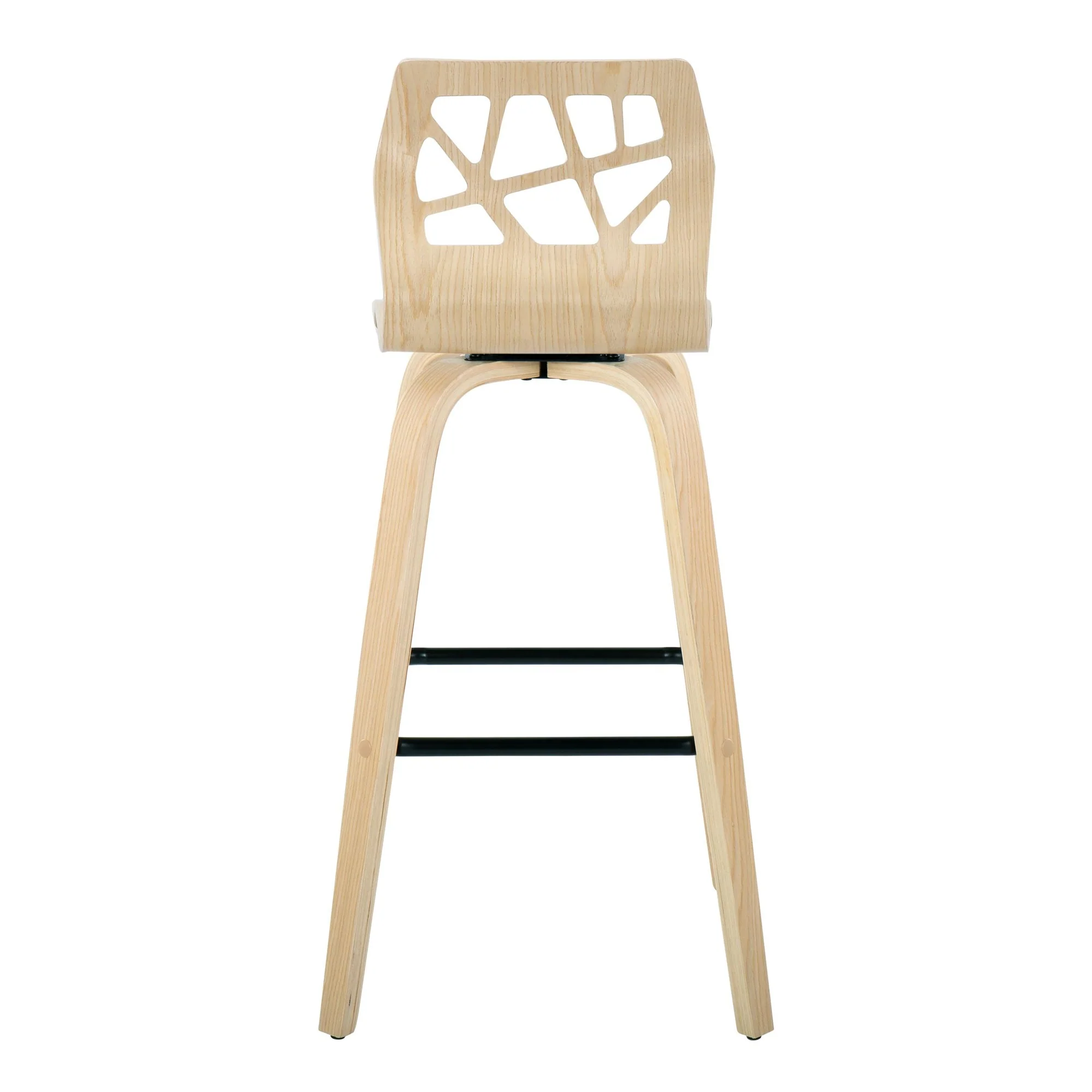 Folia 30" Fixed-Height Barstool - Set of 2 By LumiSource - B30-FOLIAPU-GRTZX2 NANACR2 - Image 11