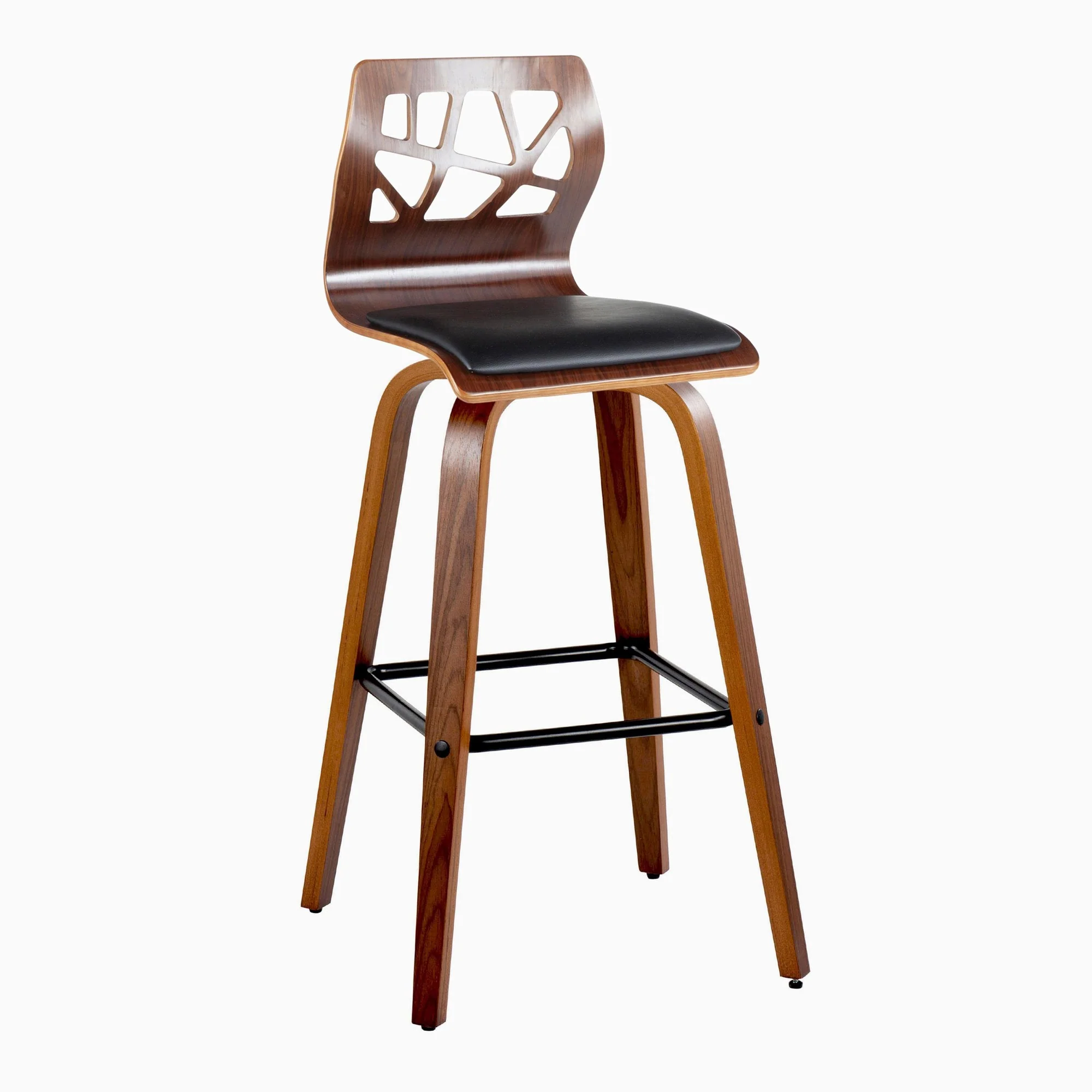 Folia 30" Fixed-Height Barstool - Set of 2 By LumiSource - B30-FOLIAPU-GRTZX2 NANACR2 - Image 17