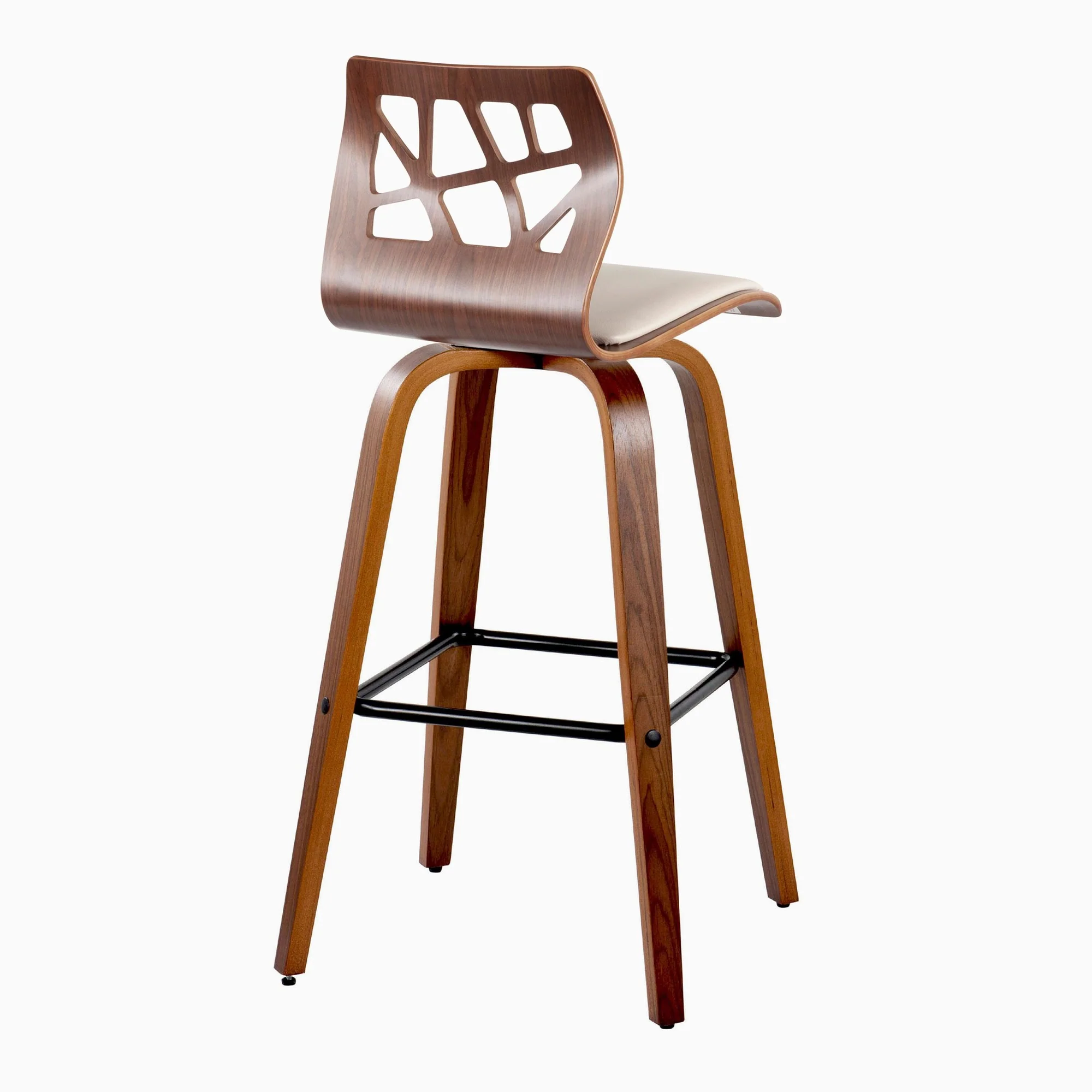 Folia 30" Fixed-Height Barstool - Set of 2 By LumiSource - B30-FOLIAPU-GRTZX2 NANACR2 - Image 29