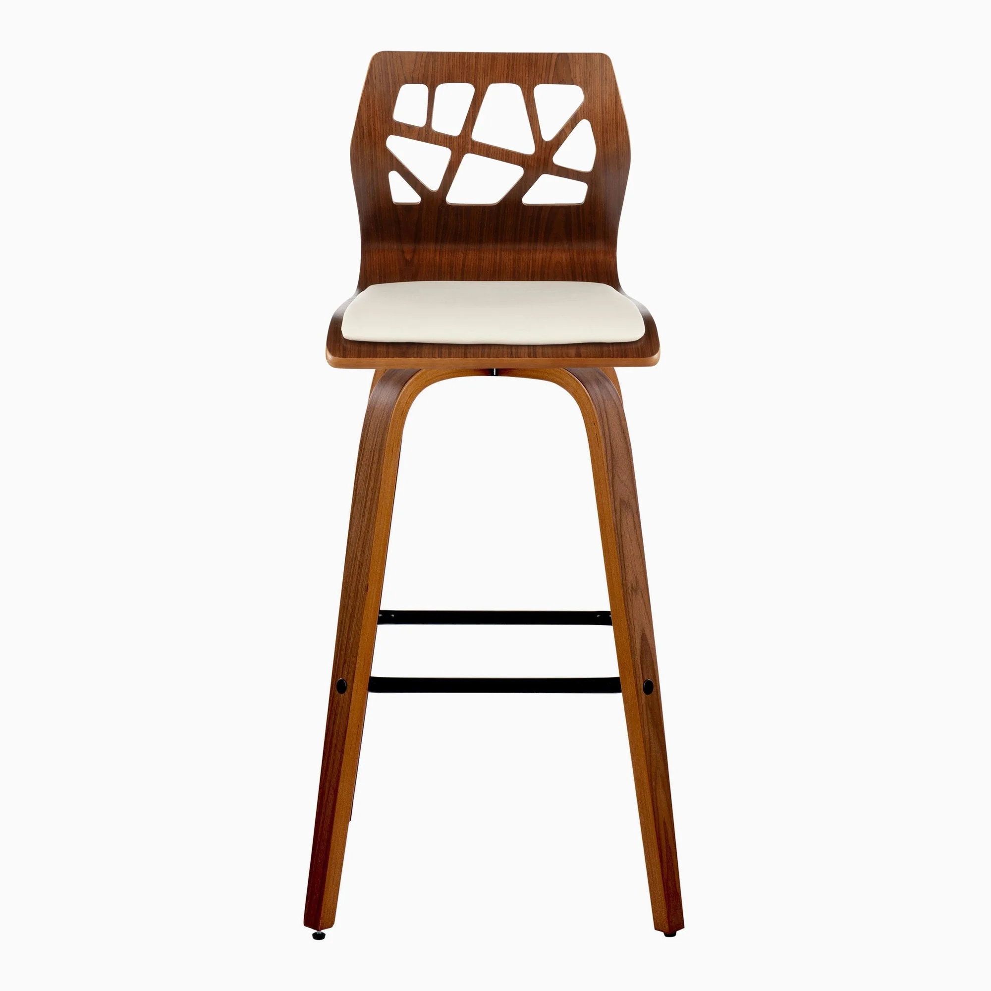 Folia 30" Fixed-Height Barstool - Set of 2 By LumiSource - B30-FOLIAPU-GRTZX2 NANACR2 - Image 30